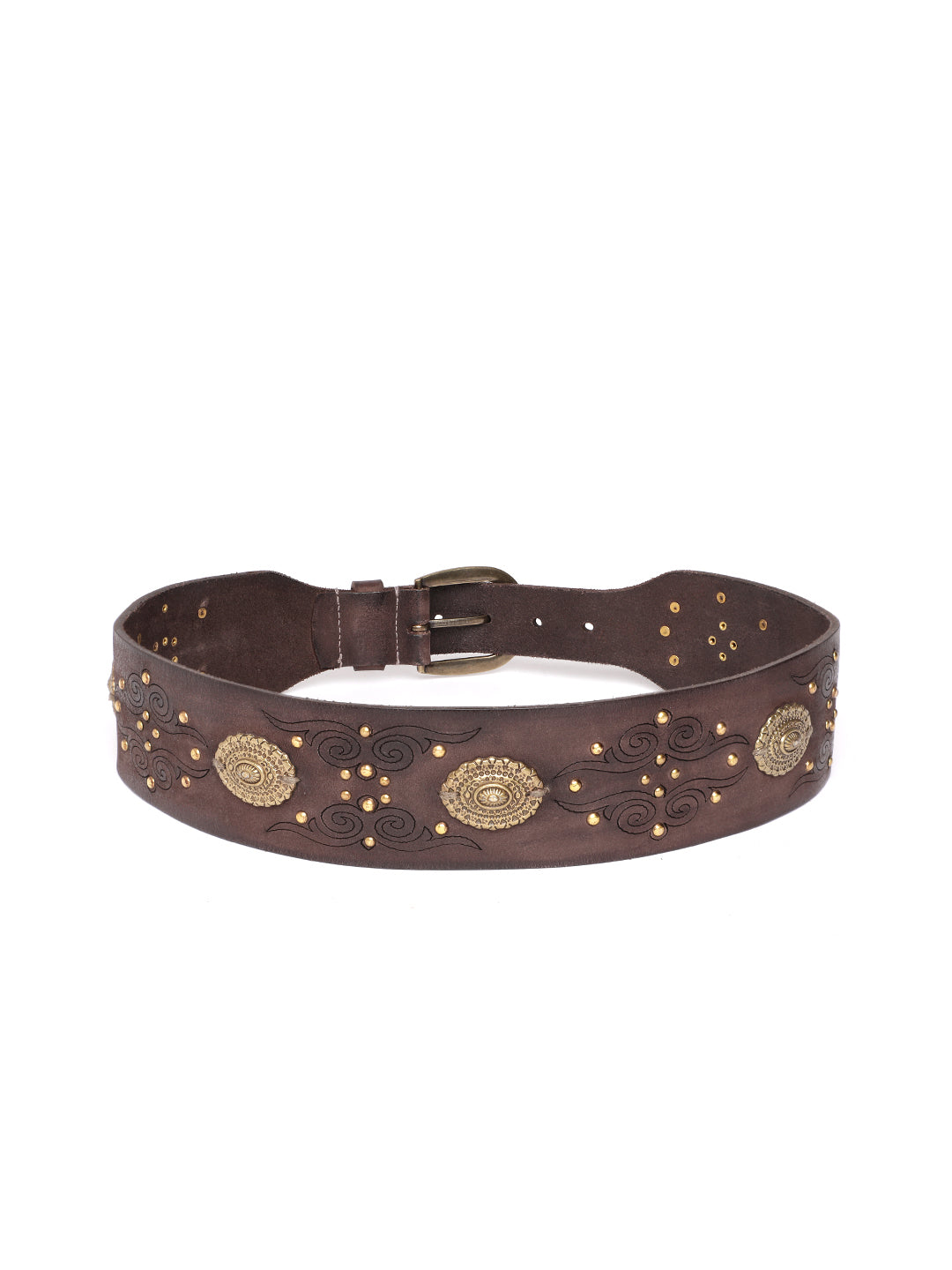 Brown Womens Genuine Leather Belt by Art N Vintage