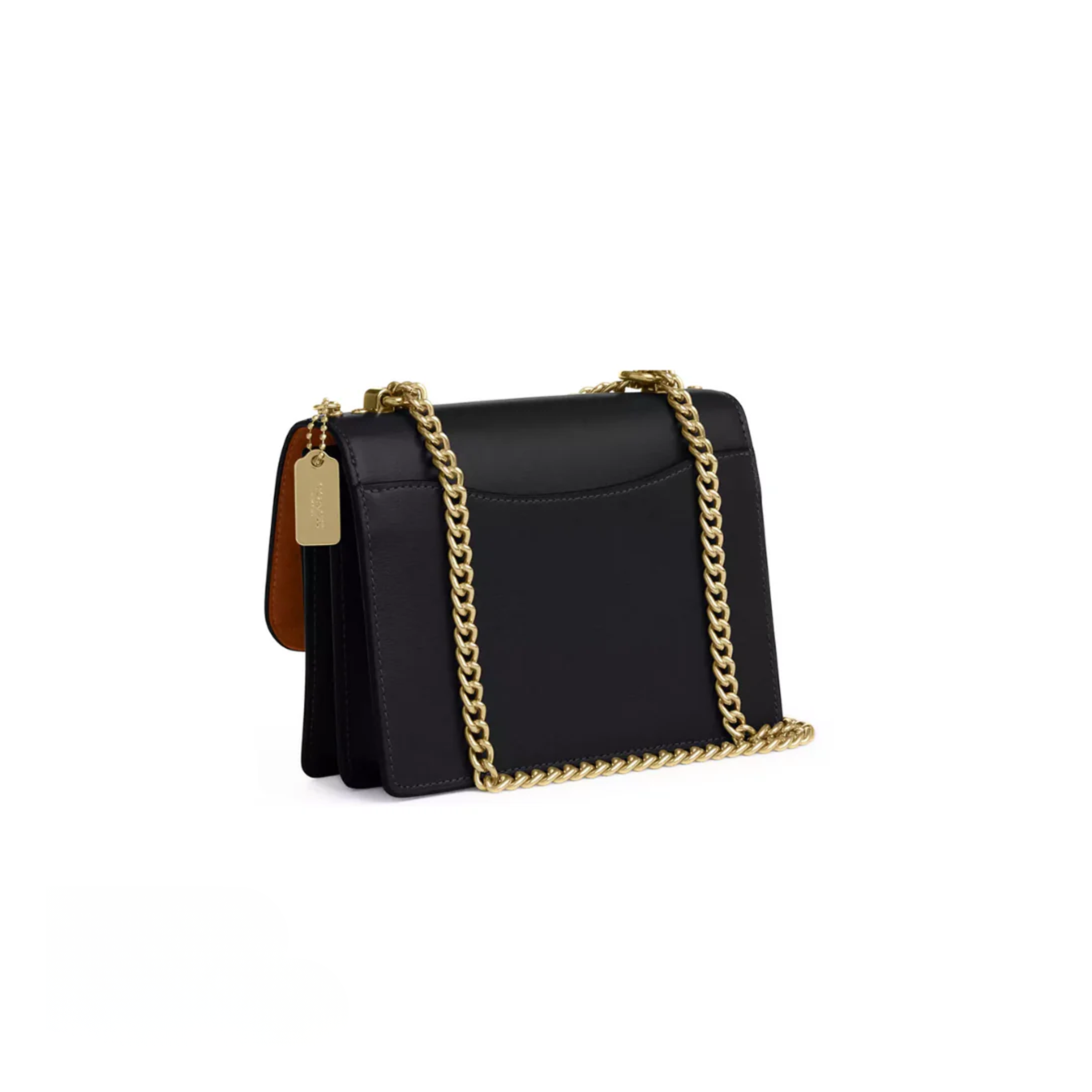 Coach Mini Klare Crossbody Bag calf leather Gold Black