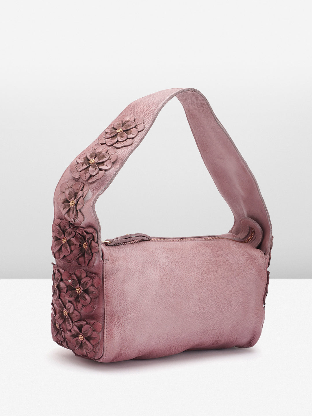Azure Aster Charm: Elevate Your Look with Our Leather hand Bag