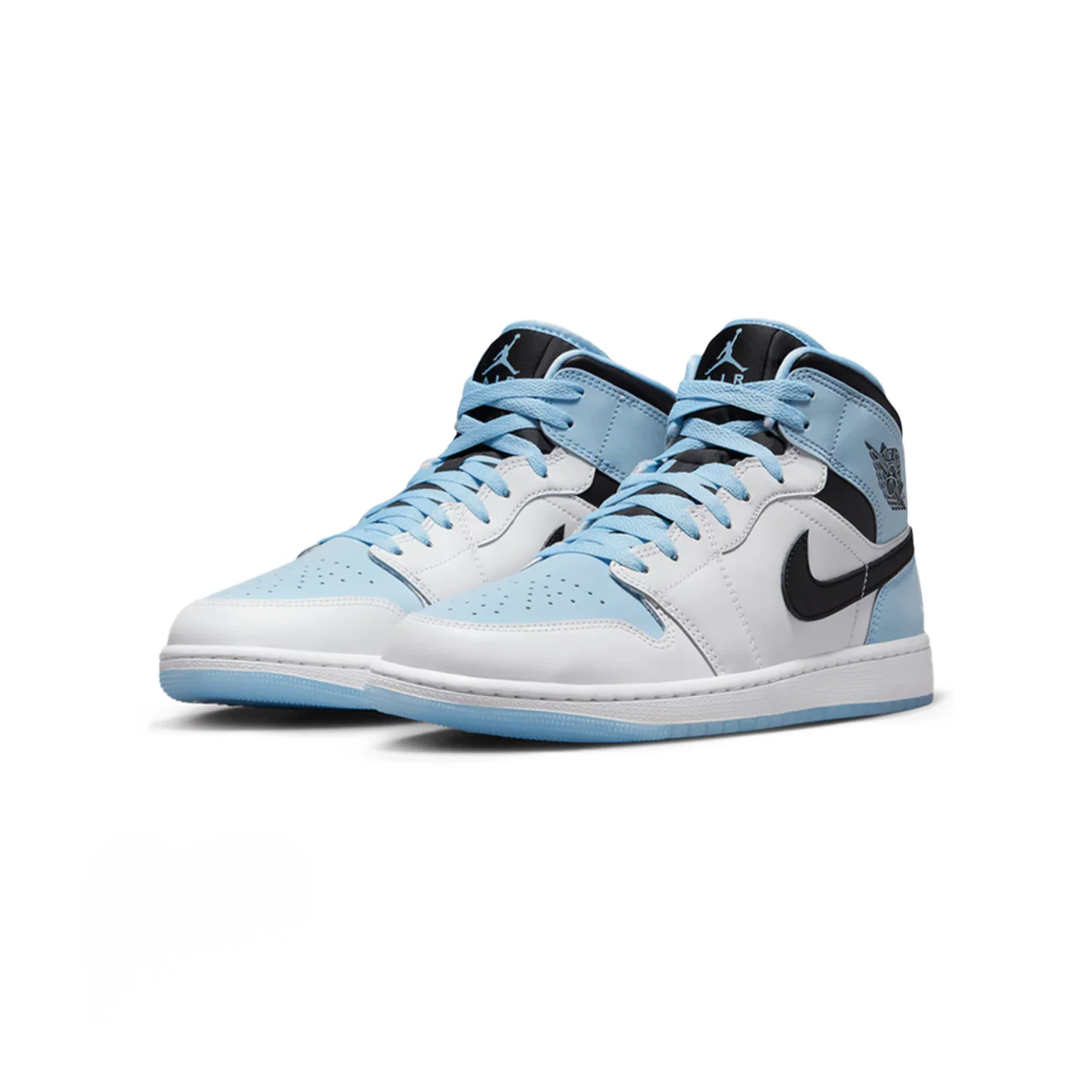 NIKE Air Jordan 1 Mid White Ice Blue