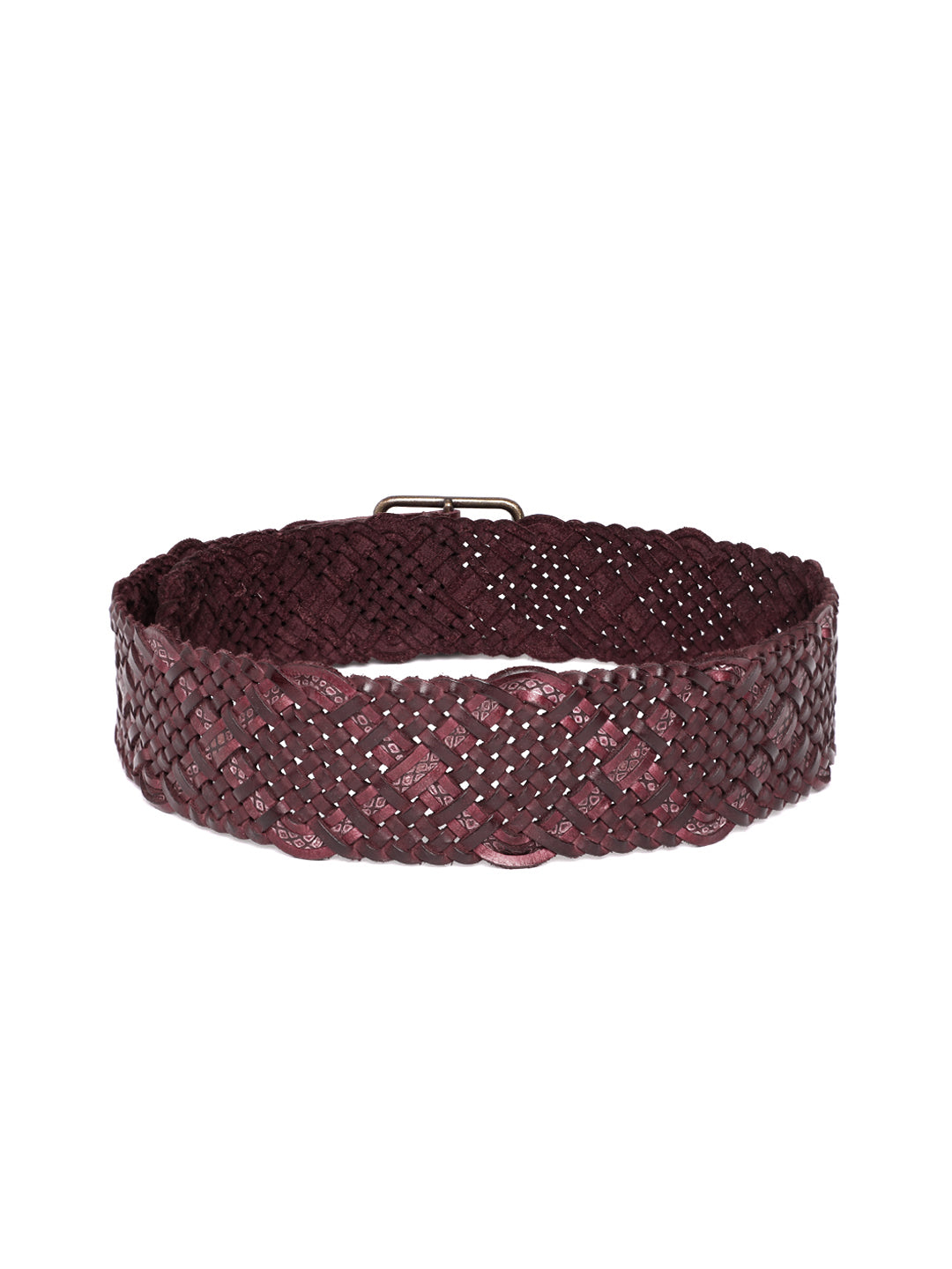 Bordo Womens Genuine Leather Belt by Art N Vintage