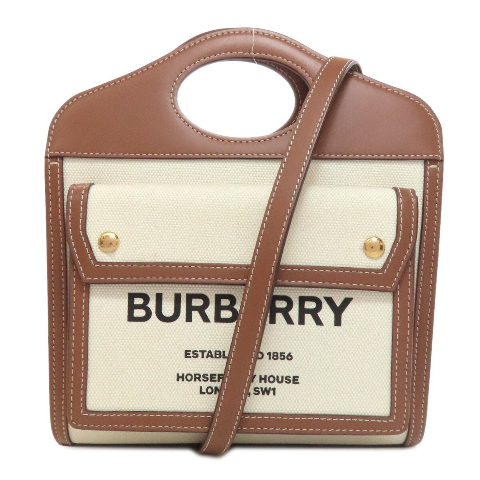 Burberry  Canvas Handbag (Pre-Owned)