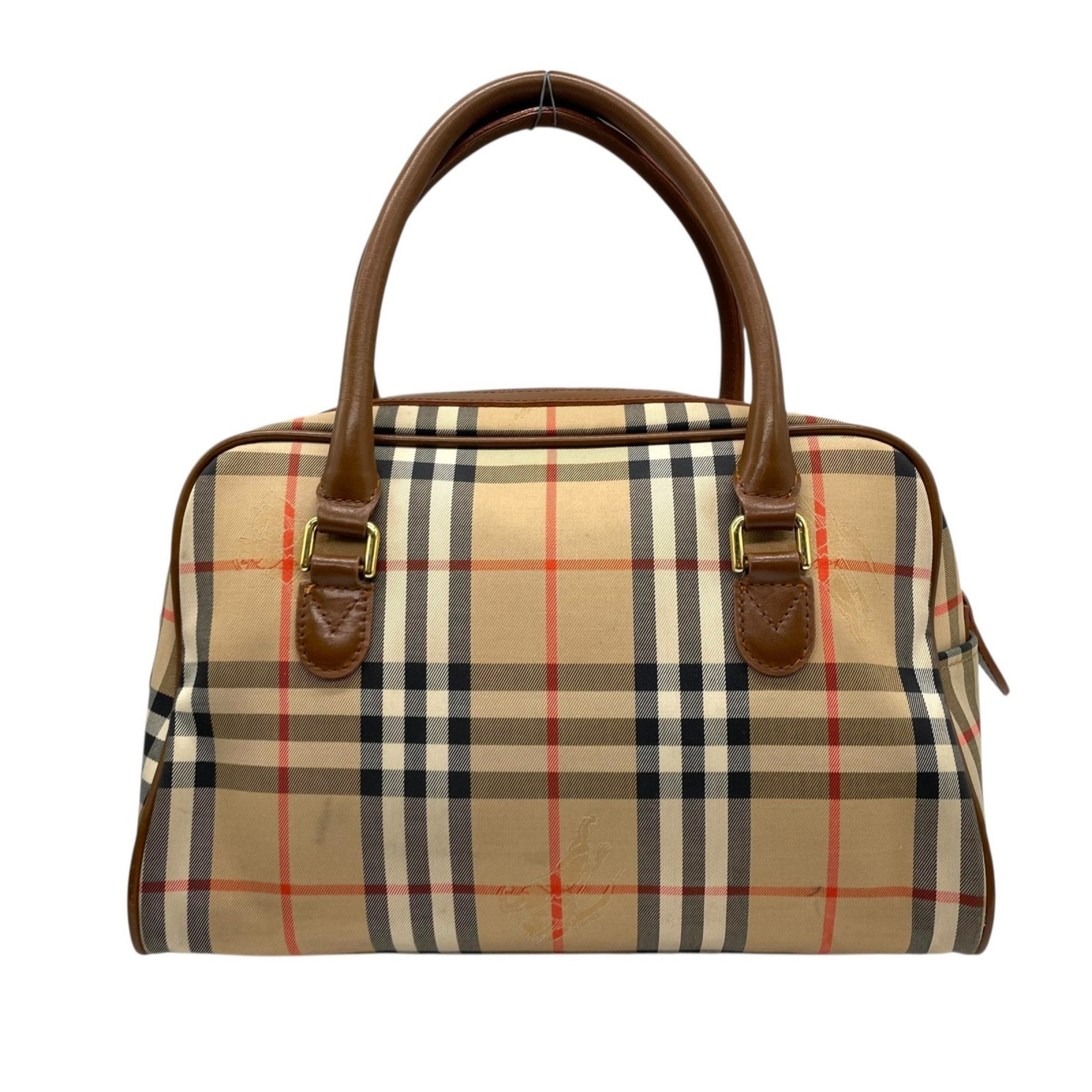 Burberry  Canvas Leather Handbag (Pre-Owned)