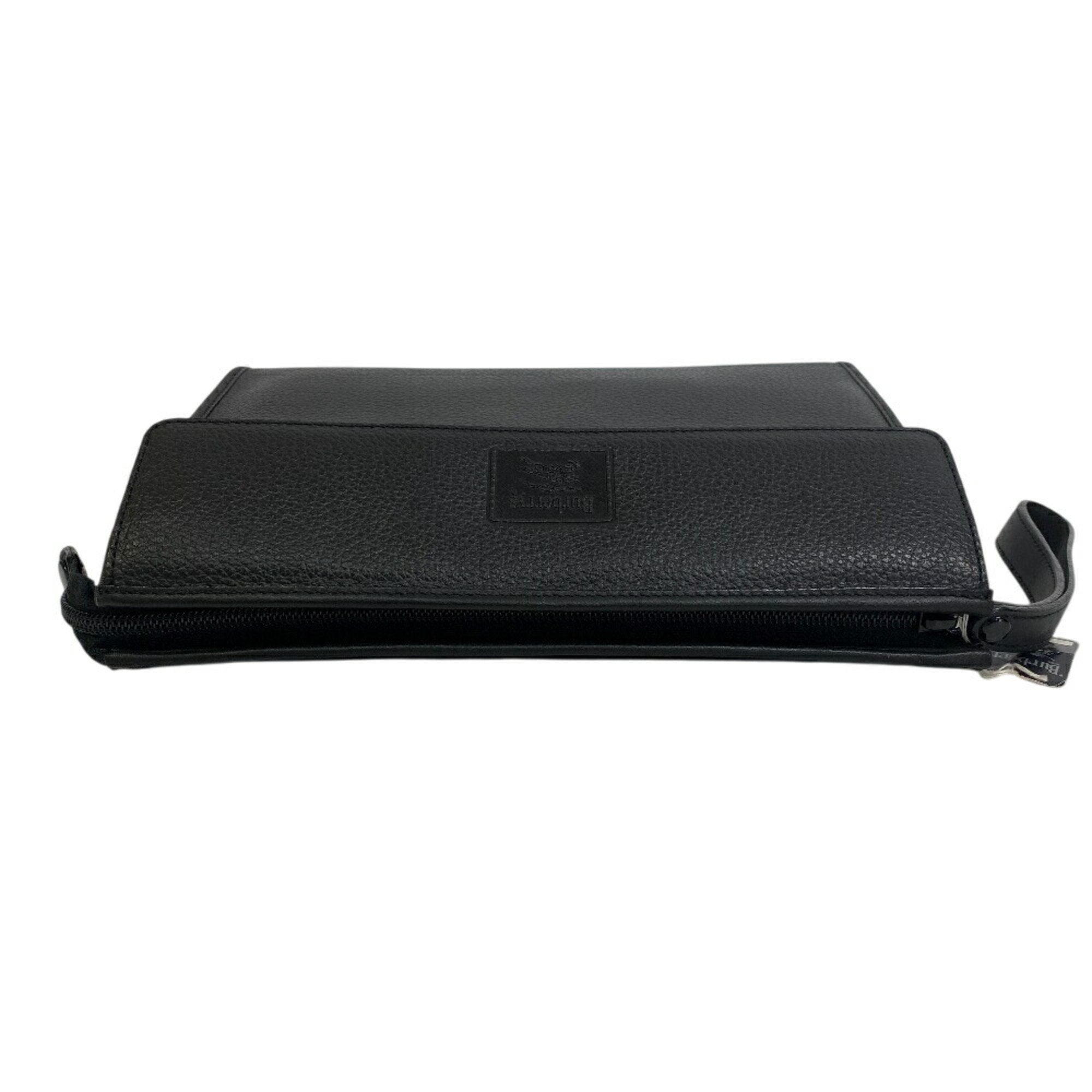 Burberry Leather Clutch Bag (Pre-Owned)