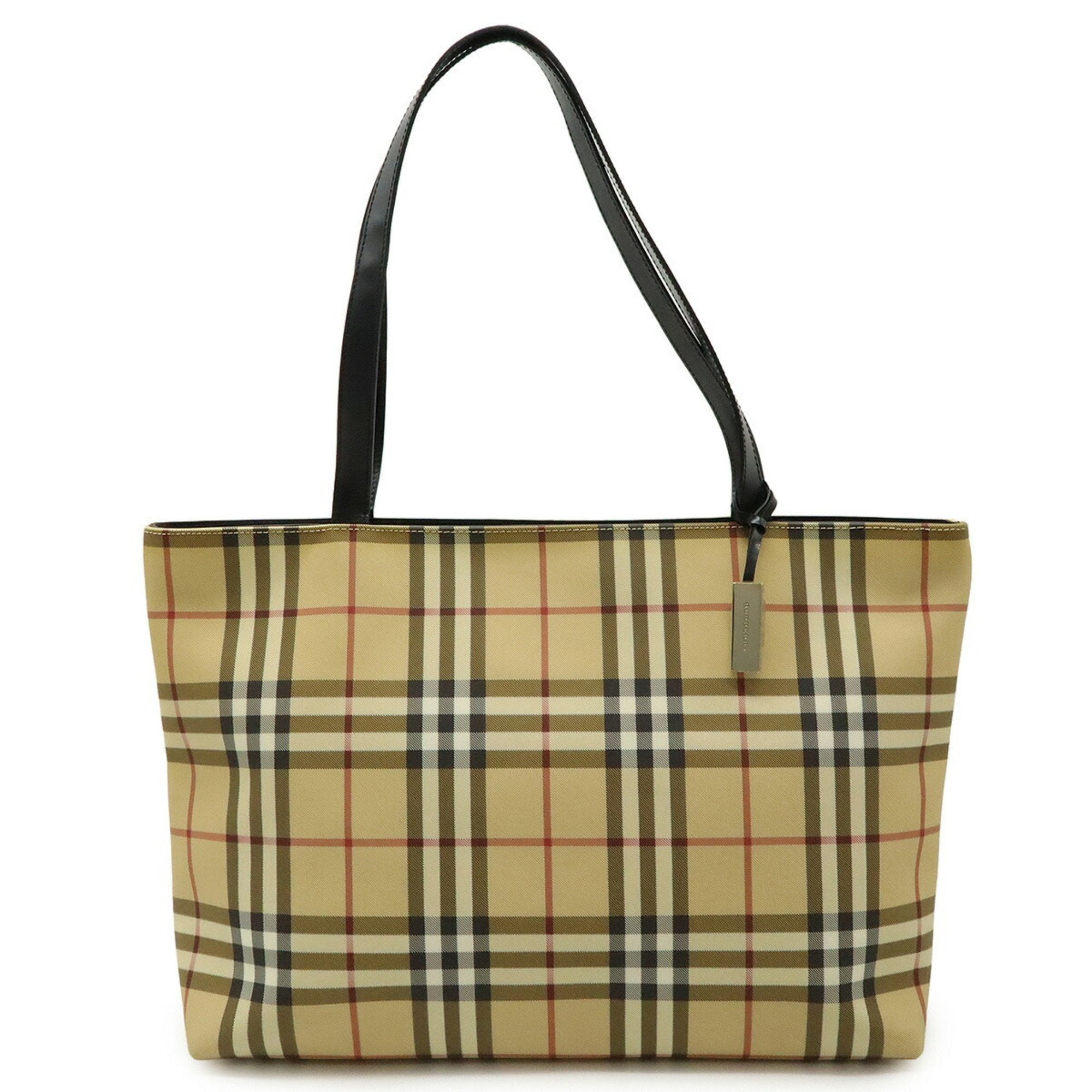 Burberry  Color Pvc Leather Handbag Tote Bag (Pre-Owned)