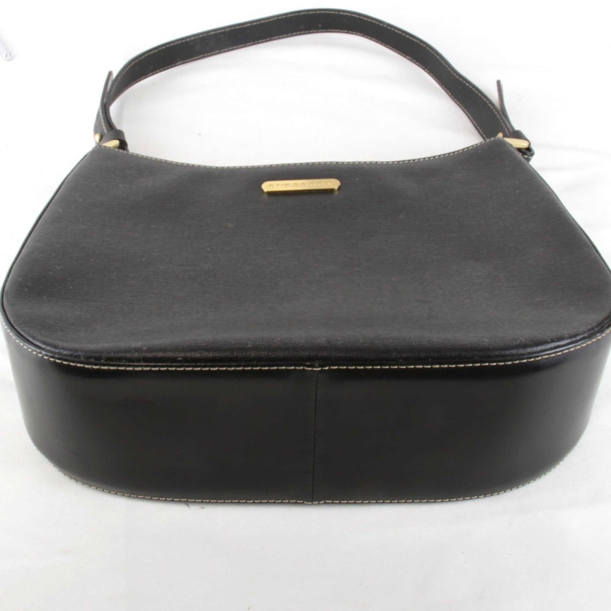Burberry Leather Shoulder Bag (Pre-Owned)
