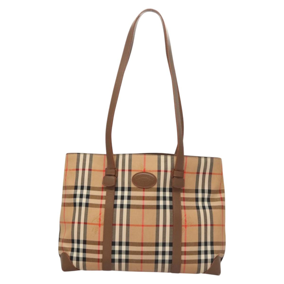Burberry Nova Check Canvas Tote Bag (Pre-Owned)