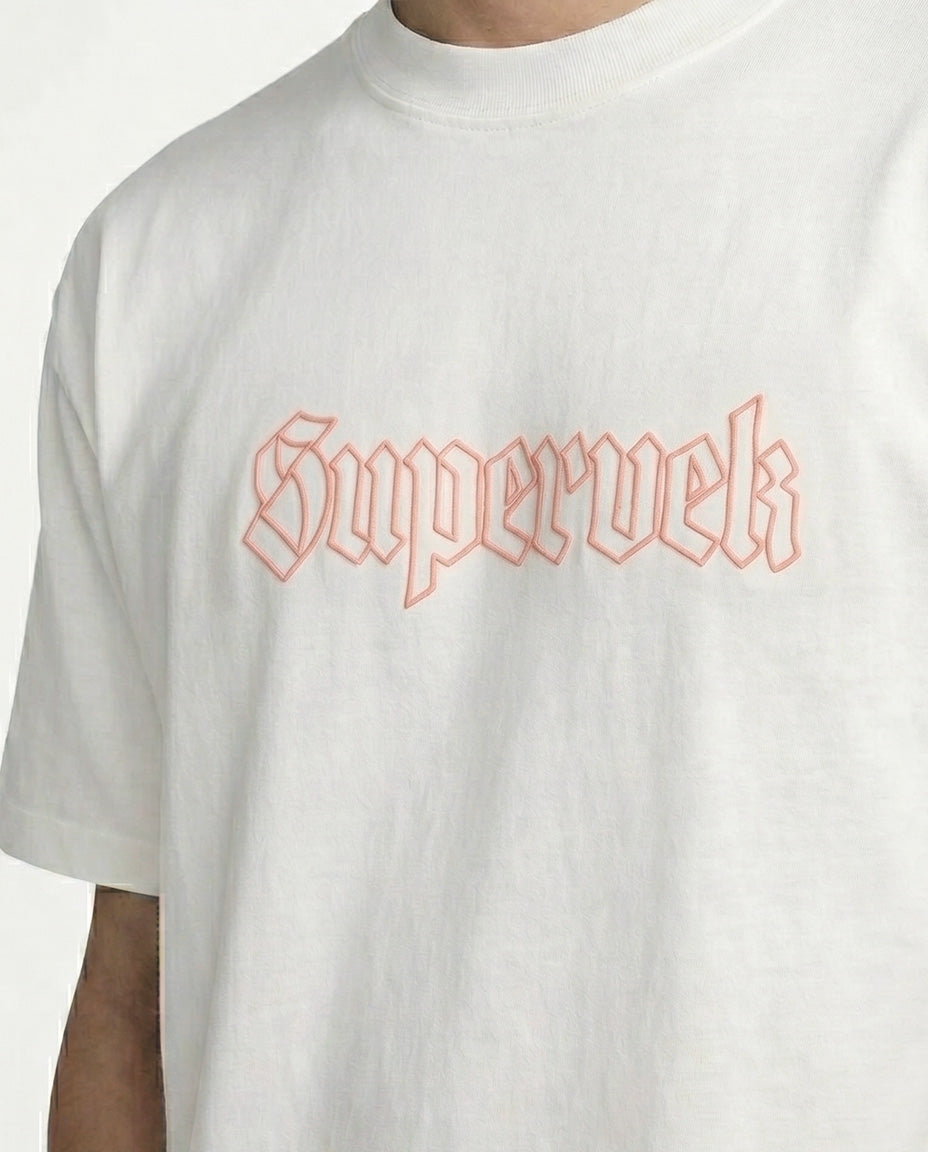 Supervek White Oversized Tshirt