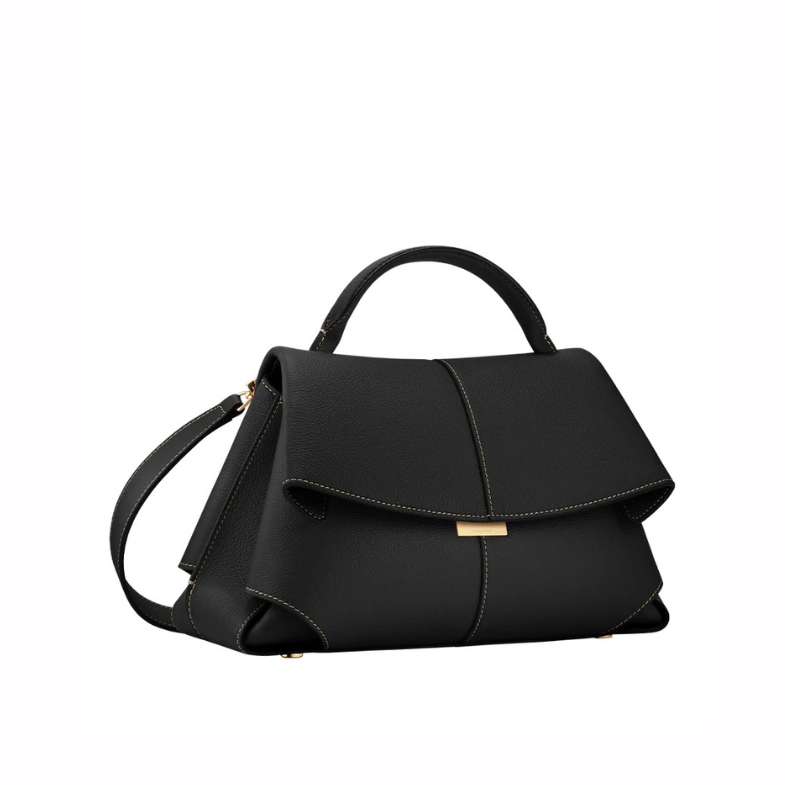 EDITION TEXTURED BLACK WITH ECRU STITCHING