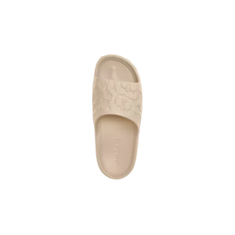 COACH MOLD SLIDE IVORY