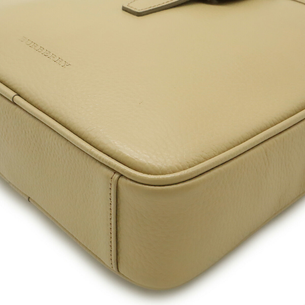 Burberry Leather Shoulder Bag Beige