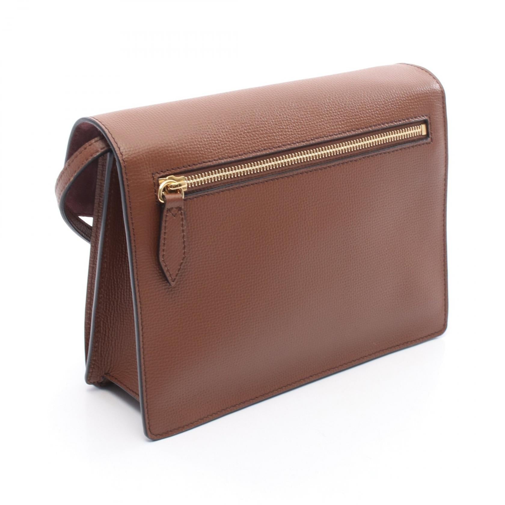 Burberry Nova Check Canvas Leather Shoulder Bag