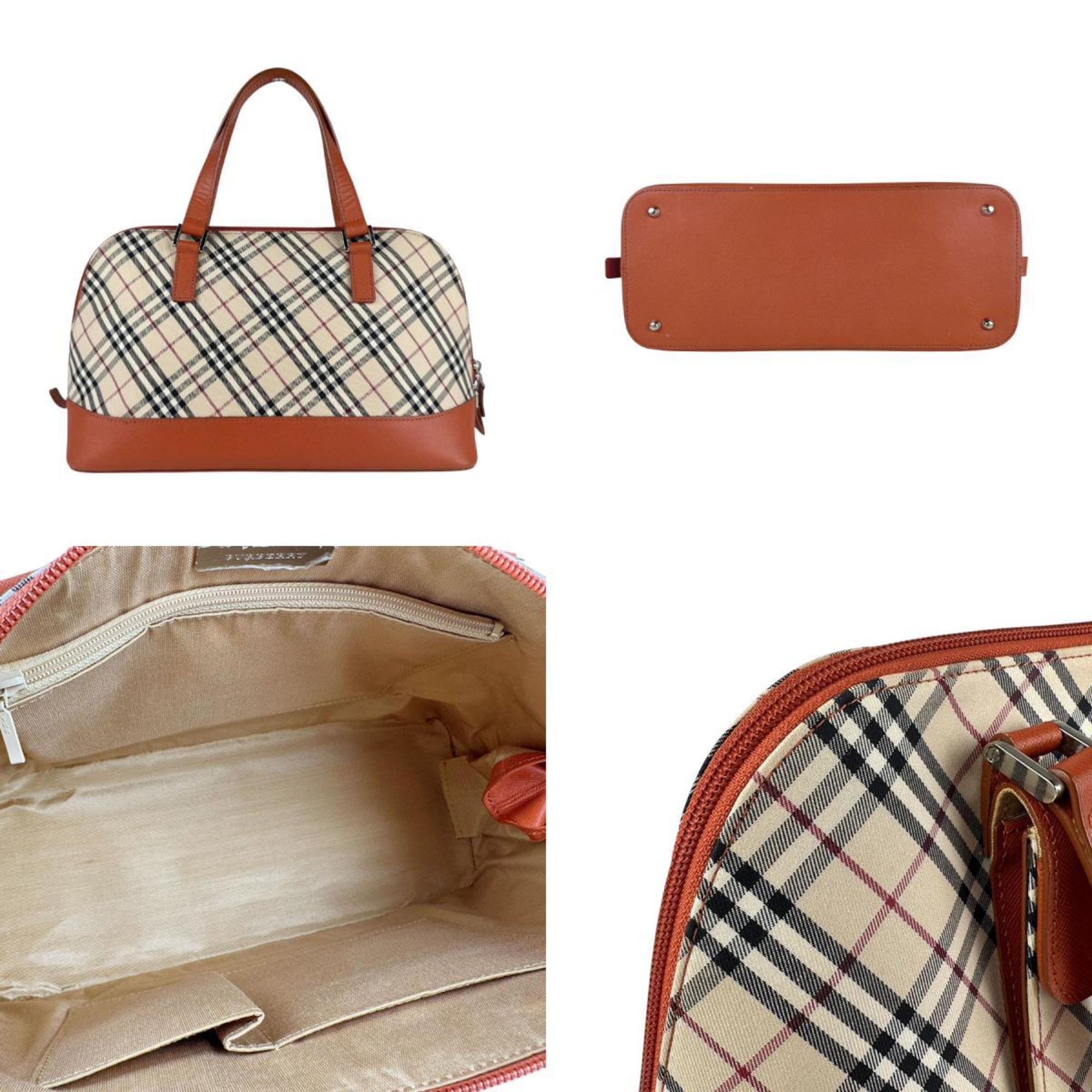 Burberry  Canvas Leather Handbag (Pre-Owned)