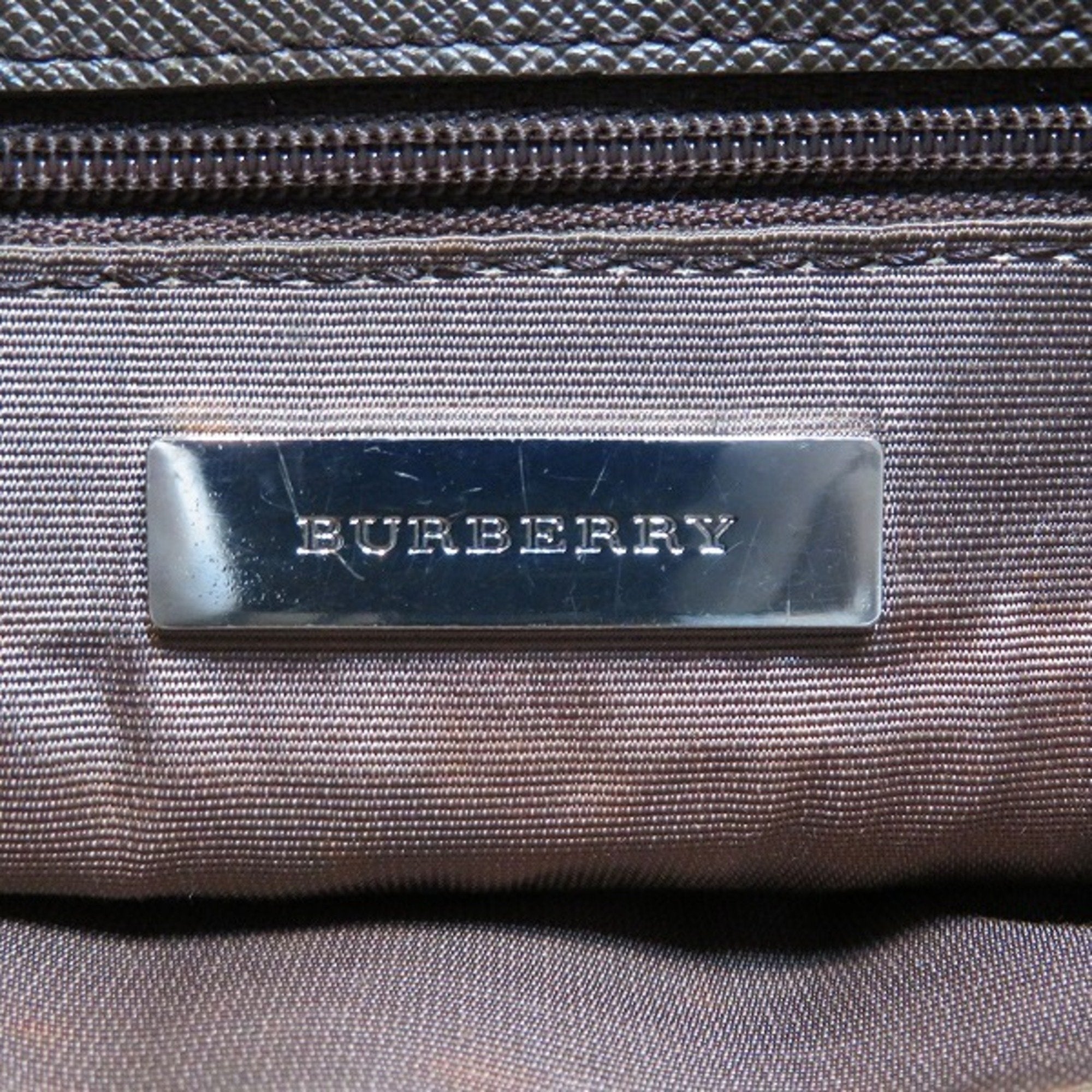 Burberry  Canvas Leather Shoulder Bag (Pre-Owned)