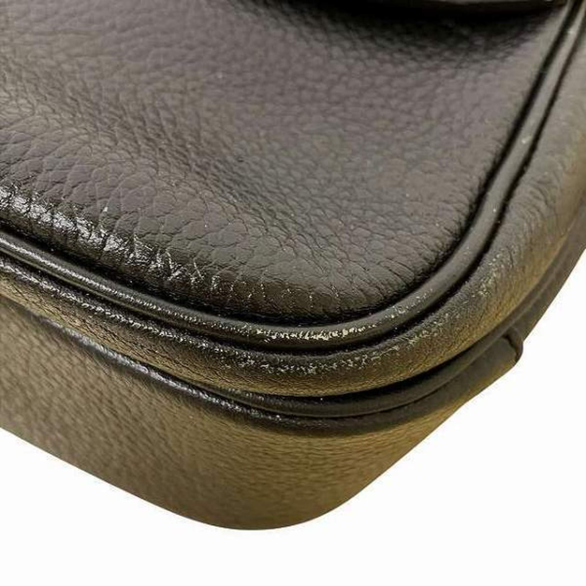 Burberry Leather Shoulder Bag (Pre-Owned)