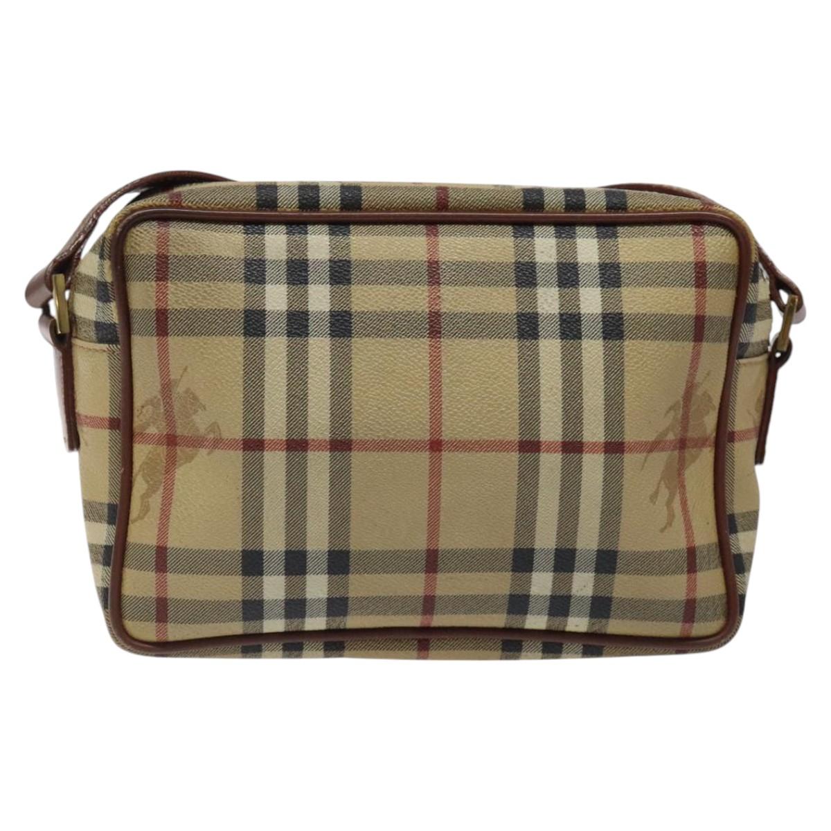 Burberry Haymarket Canvas Shoulder Bag (Pre-Owned)