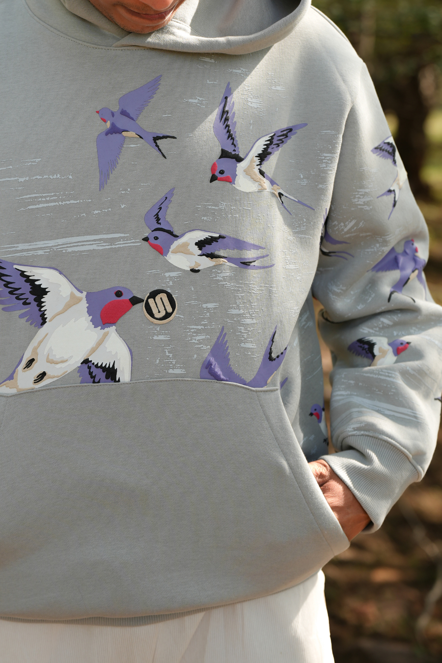 Sullitt RISE ABOVE GREYWINGS HOODIE