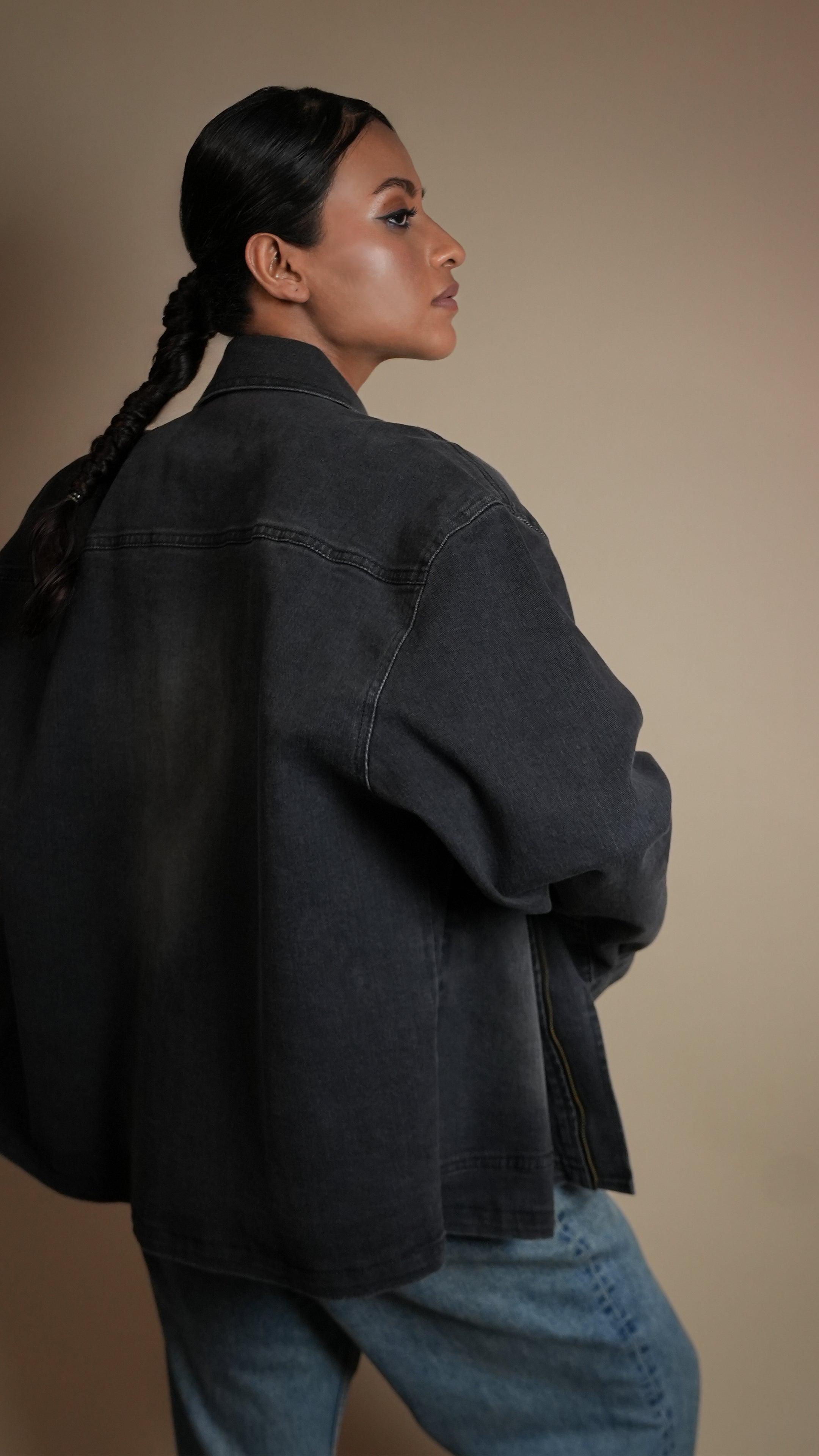 BLACK OG DENIM WOMEN'S JACKET