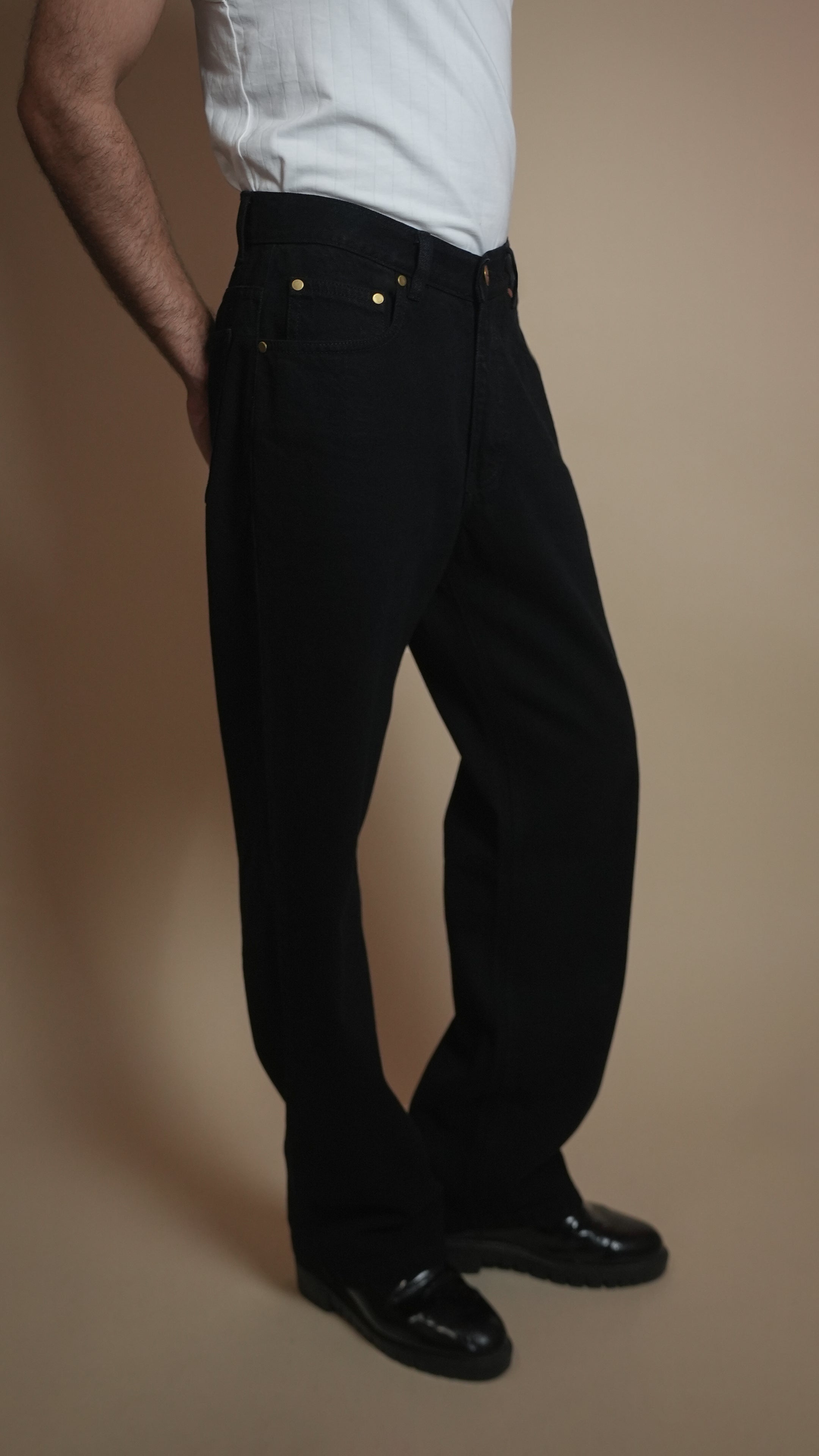 CLASSIC BLACK DENIM MEN'S JEANS