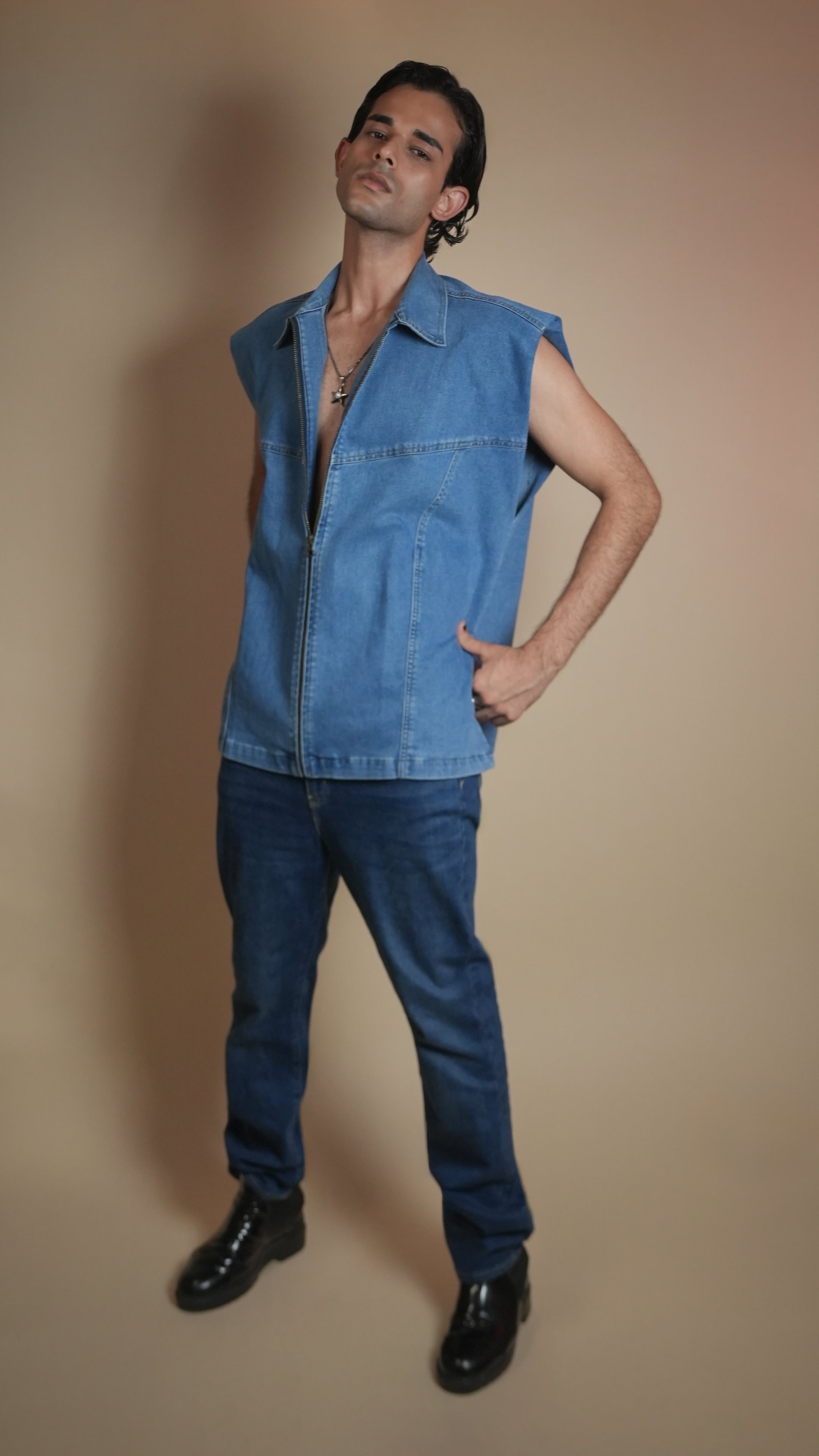 PADDED DENIM MEN'S JACKET