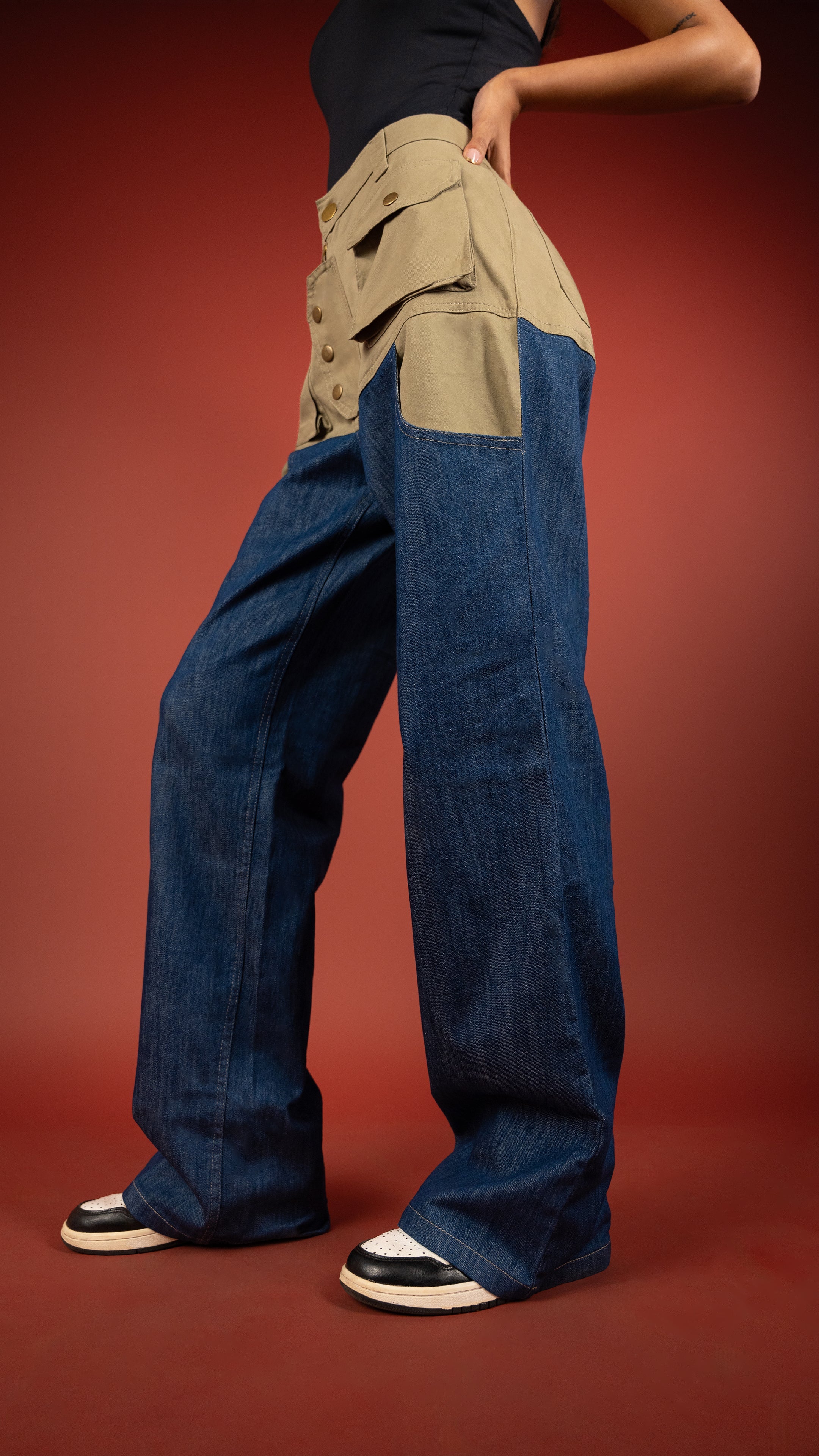 CARPENTER DENIM WOMEN'S PANT