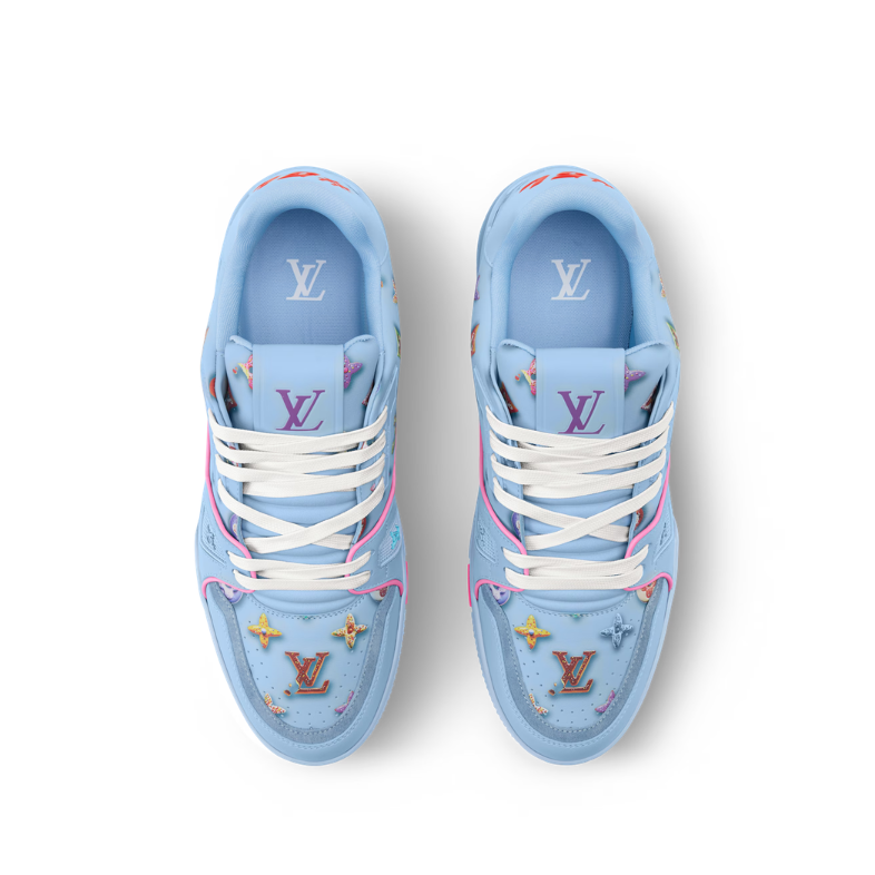 Louis Vuitton Trainer Blue Monogram Donuts