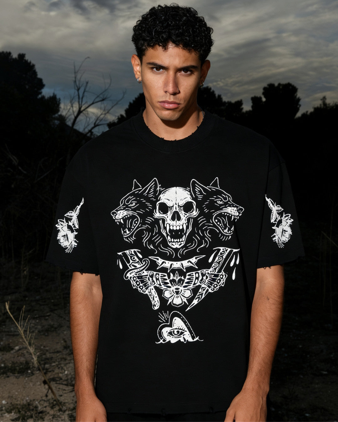 The Third Omen - Black - Evrhood oversized graphic t-shirt