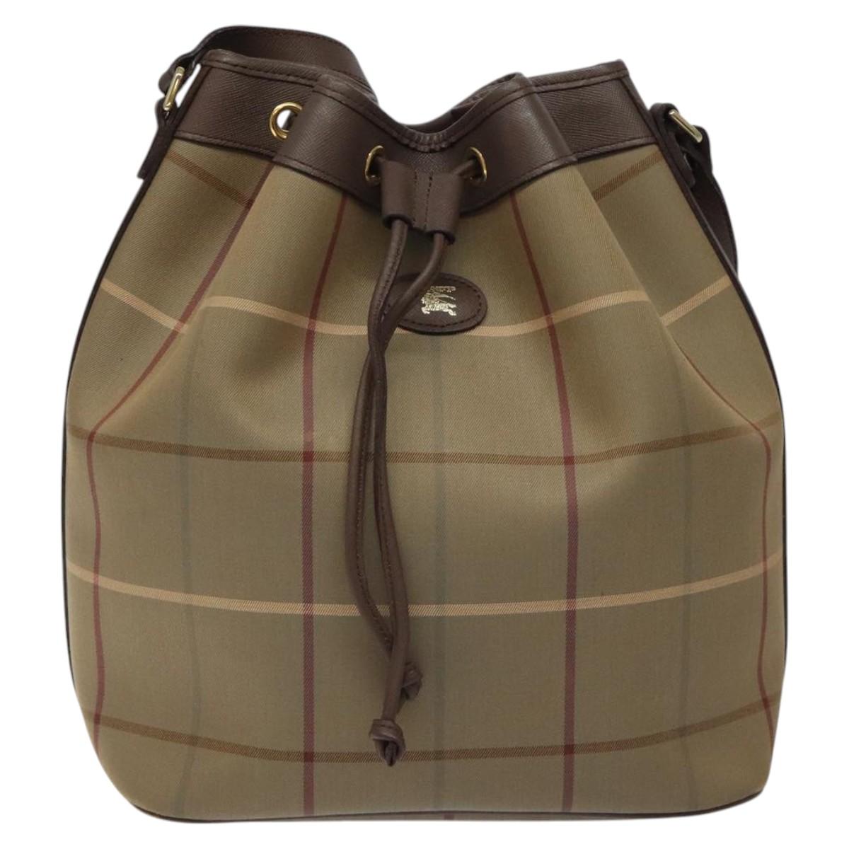 Burberry Nova Check Canvas Shoulder Bag (Pre-Owned)