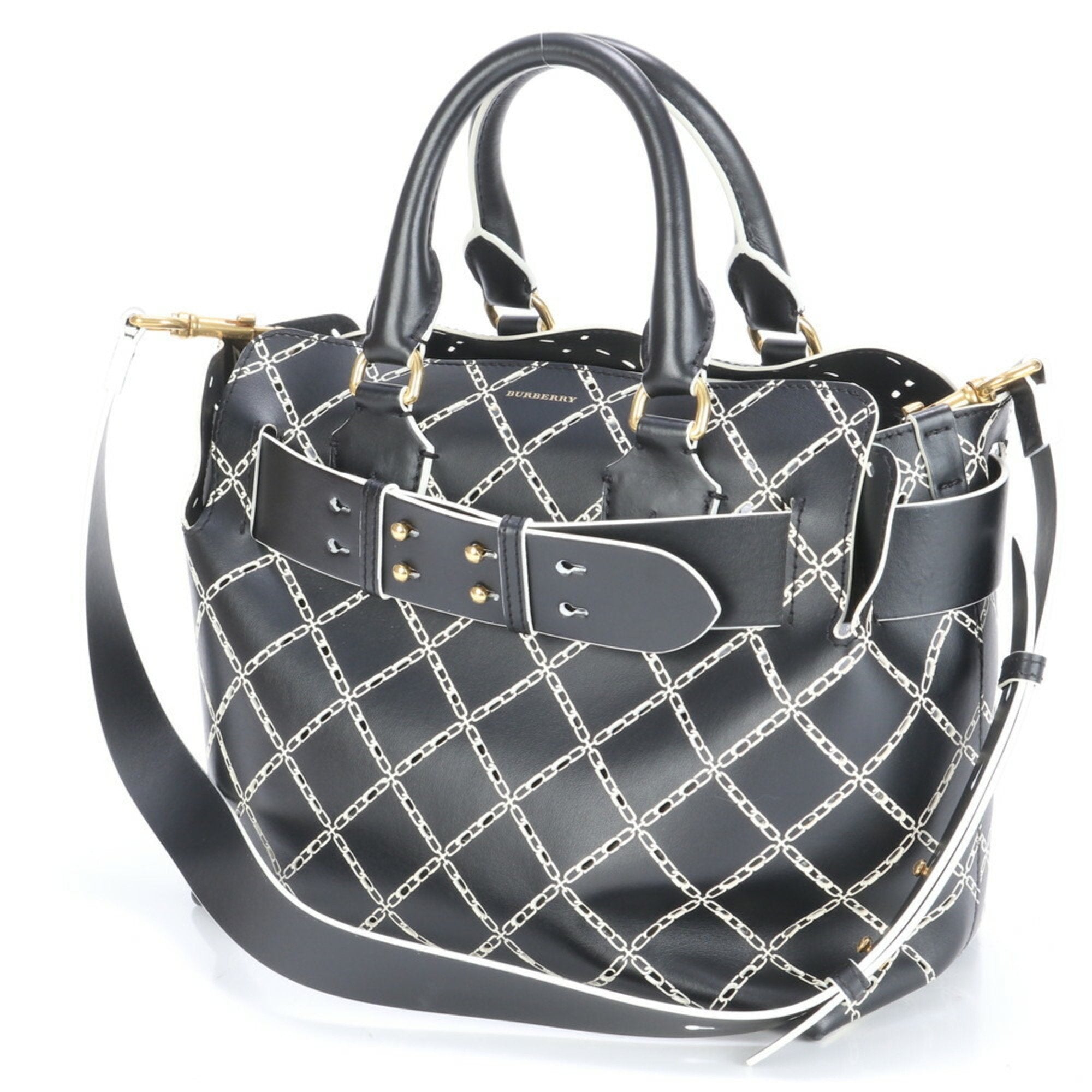 Burberry Leather Shoulder Bag (Pre-Owned)