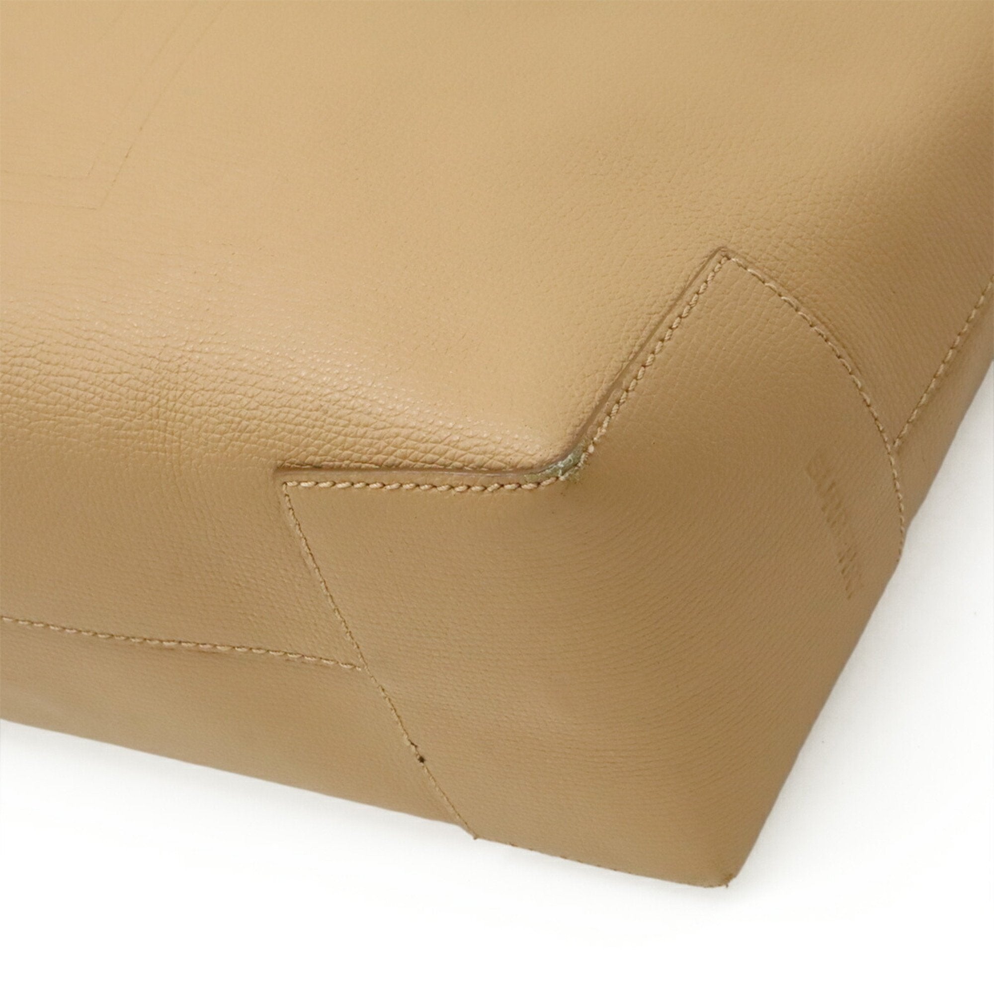 Burberry Leather Shoulder Bag Tote Bag (Pre-Owned)