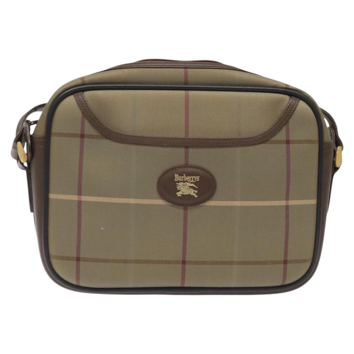 Burberry Nova Check Canvas Shoulder Bag (Pre-Owned)
