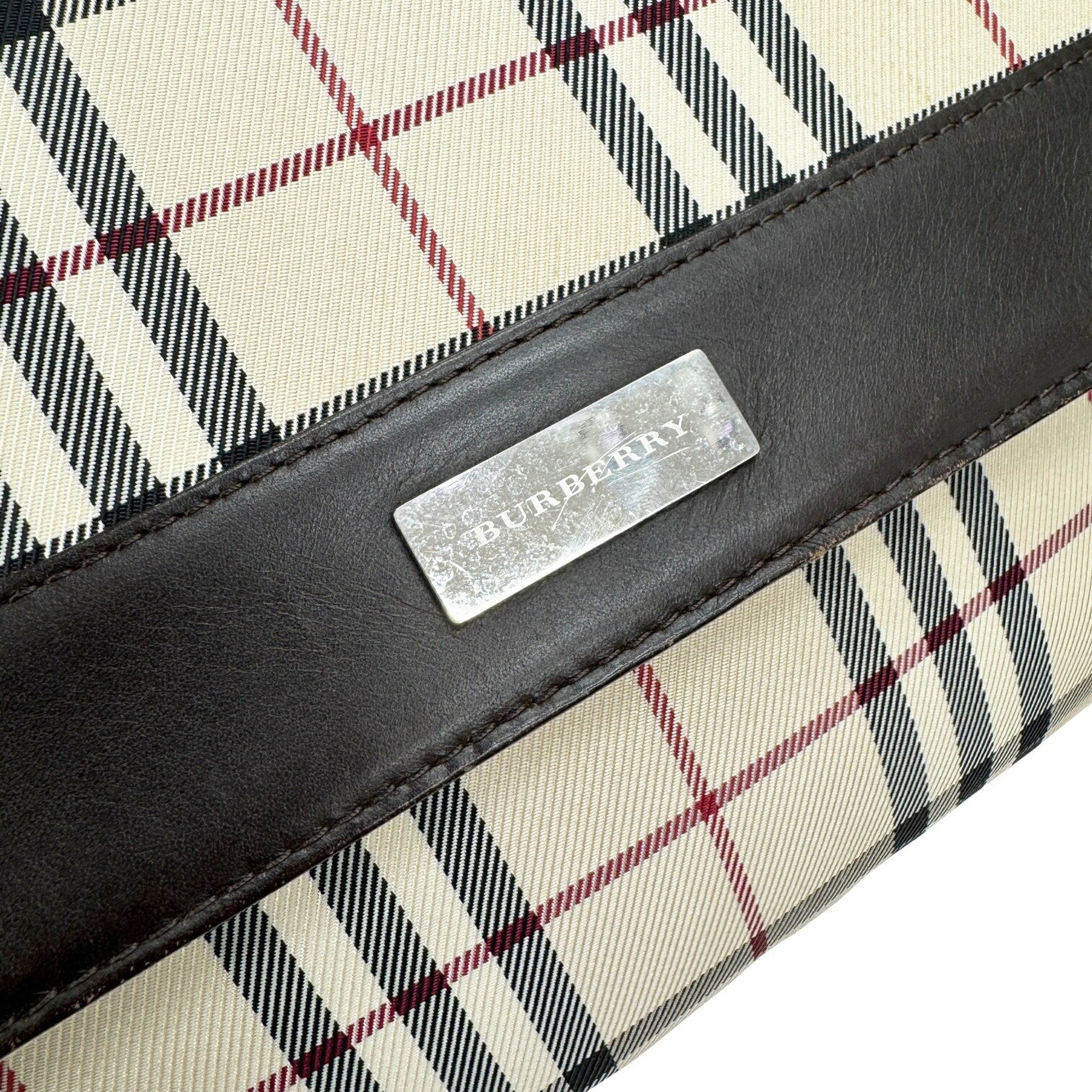 Burberry Canvas Shoulder Bag (Pre-Owned)