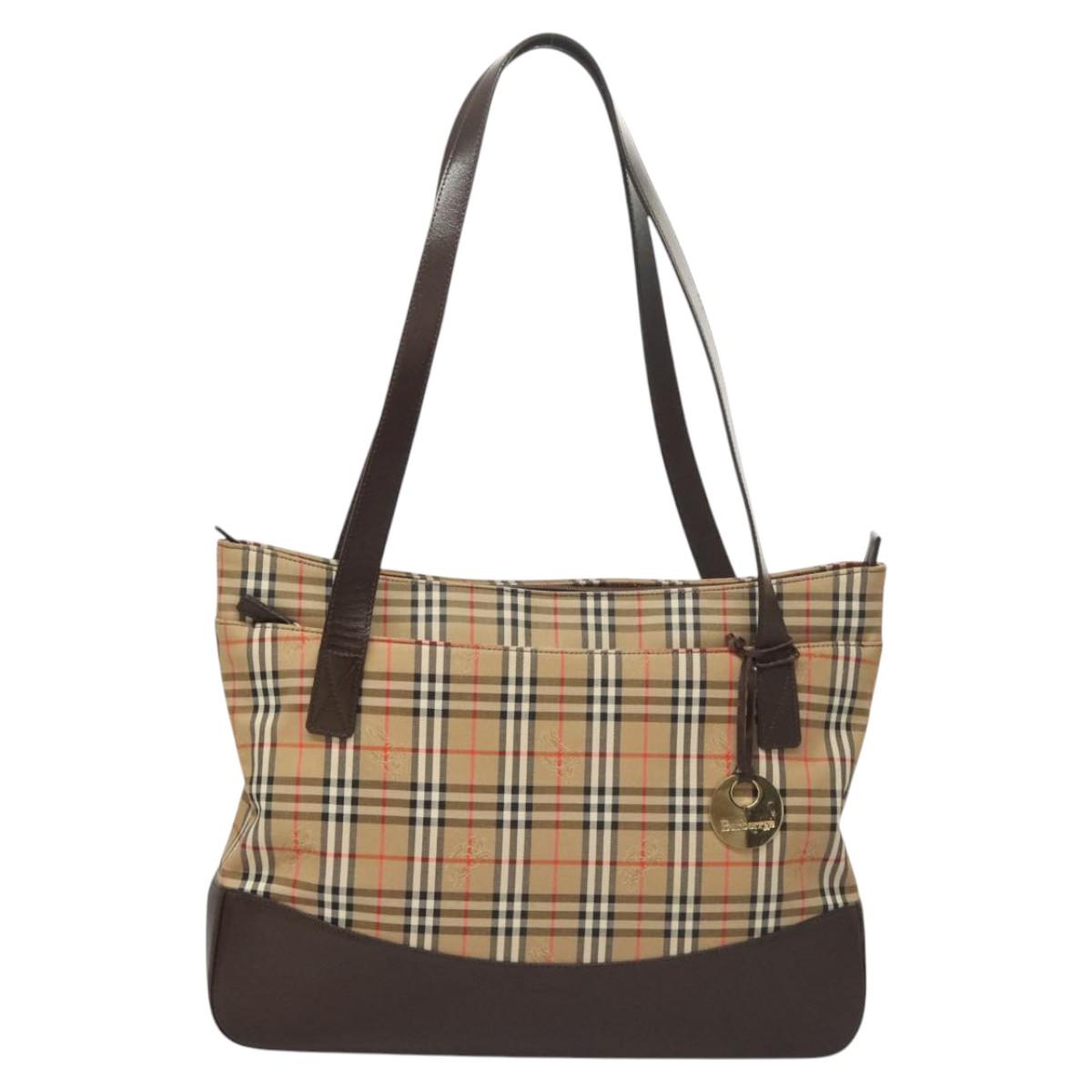 Burberry Nova Check Canvas Tote Bag (Pre-Owned)