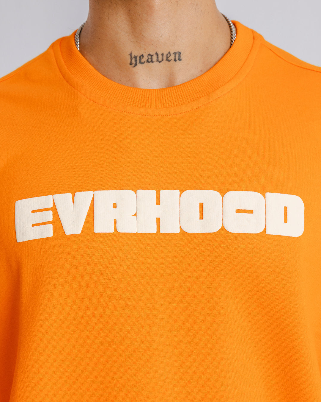 Run or Burn - Orange - Evrhood oversized graphic t-shirt