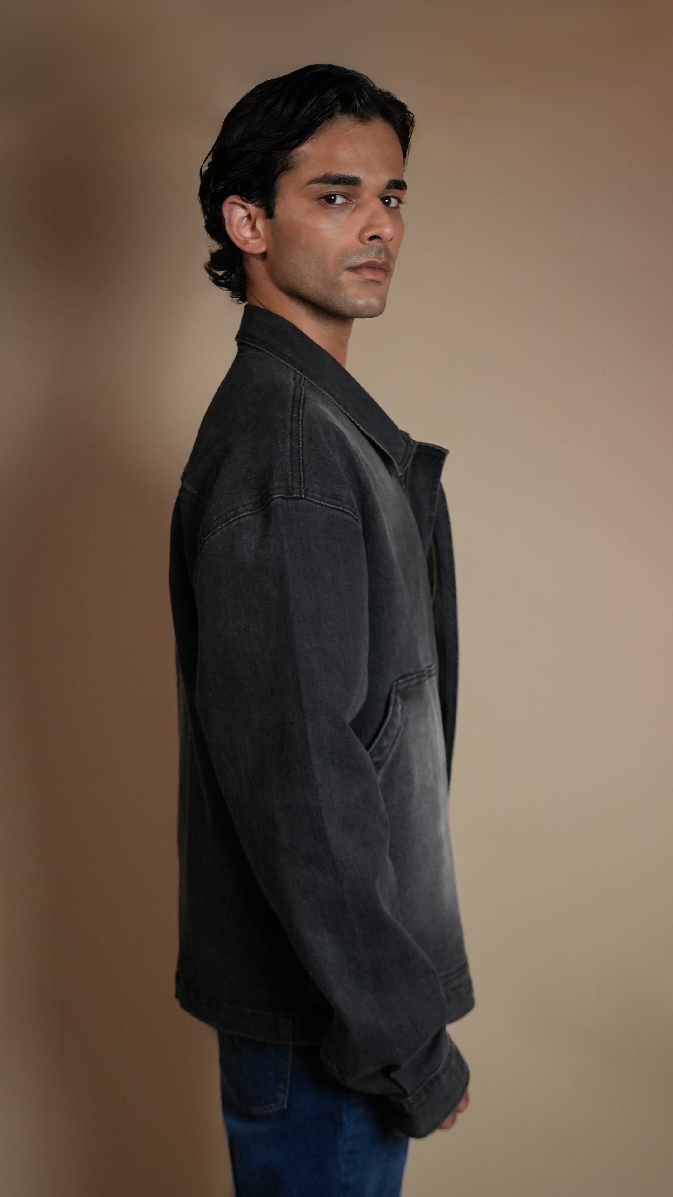 BLACK OG DENIM MEN'S JACKET