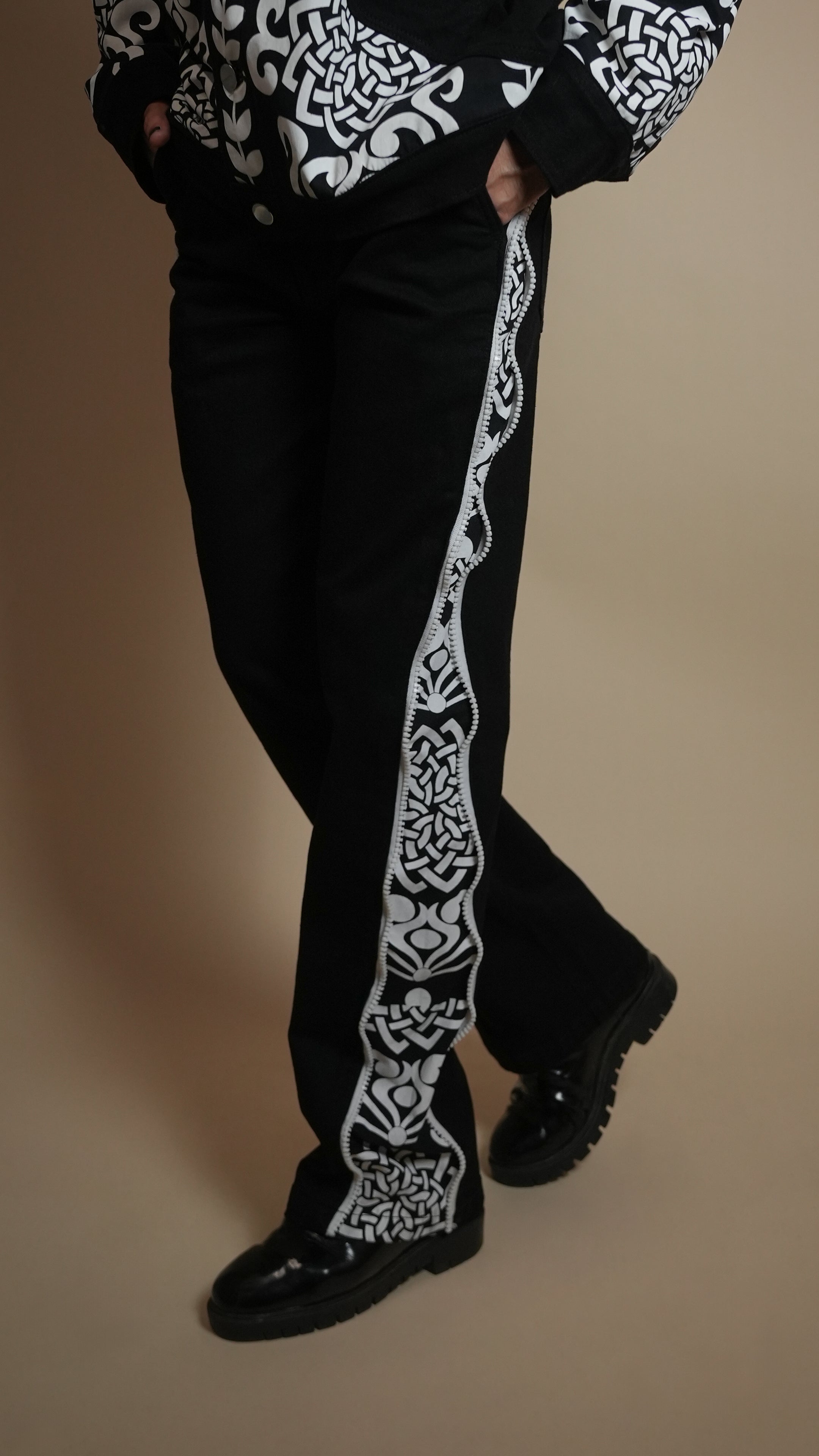 DAY TO NIGHT DENIM BLACK MEN'S PANTS [50/50 LIMITED EDITION]