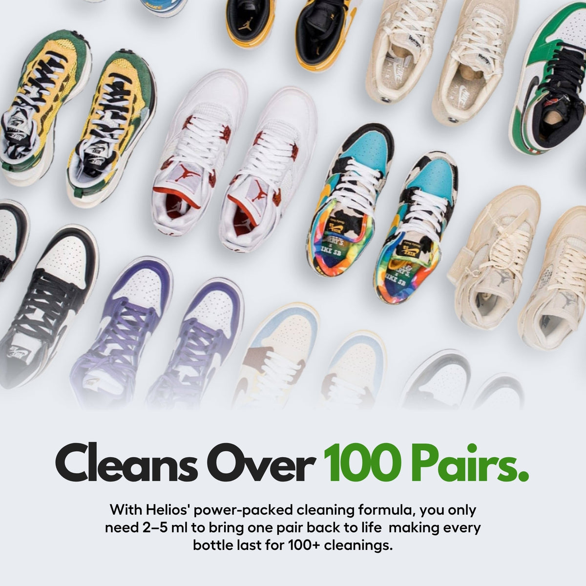 Helios Super Sneaker Cleaner Refill Bottle - 125 ML