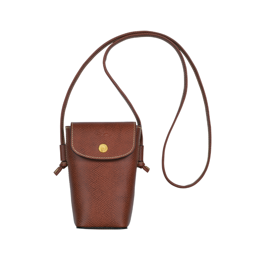 LONGCHAMP Épure Phone case with leather lace