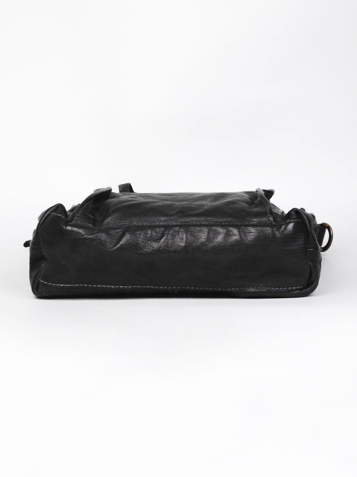 Gabriel :Cognac Veg Tanned Washed Leather Crossbody Bag by art n vintage