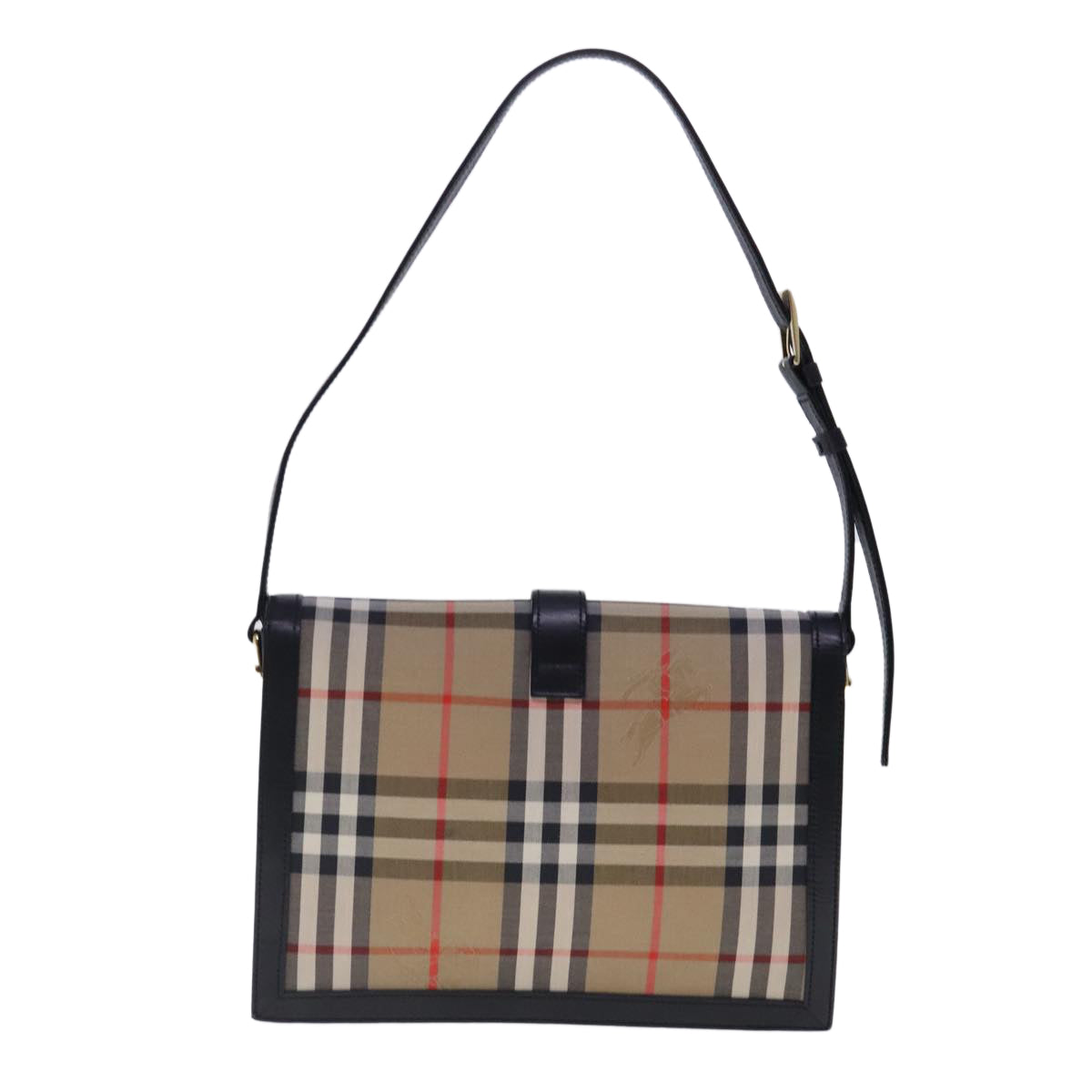 Burberry Nova Check Canvas Shoulder Bag (Pre-Owned)