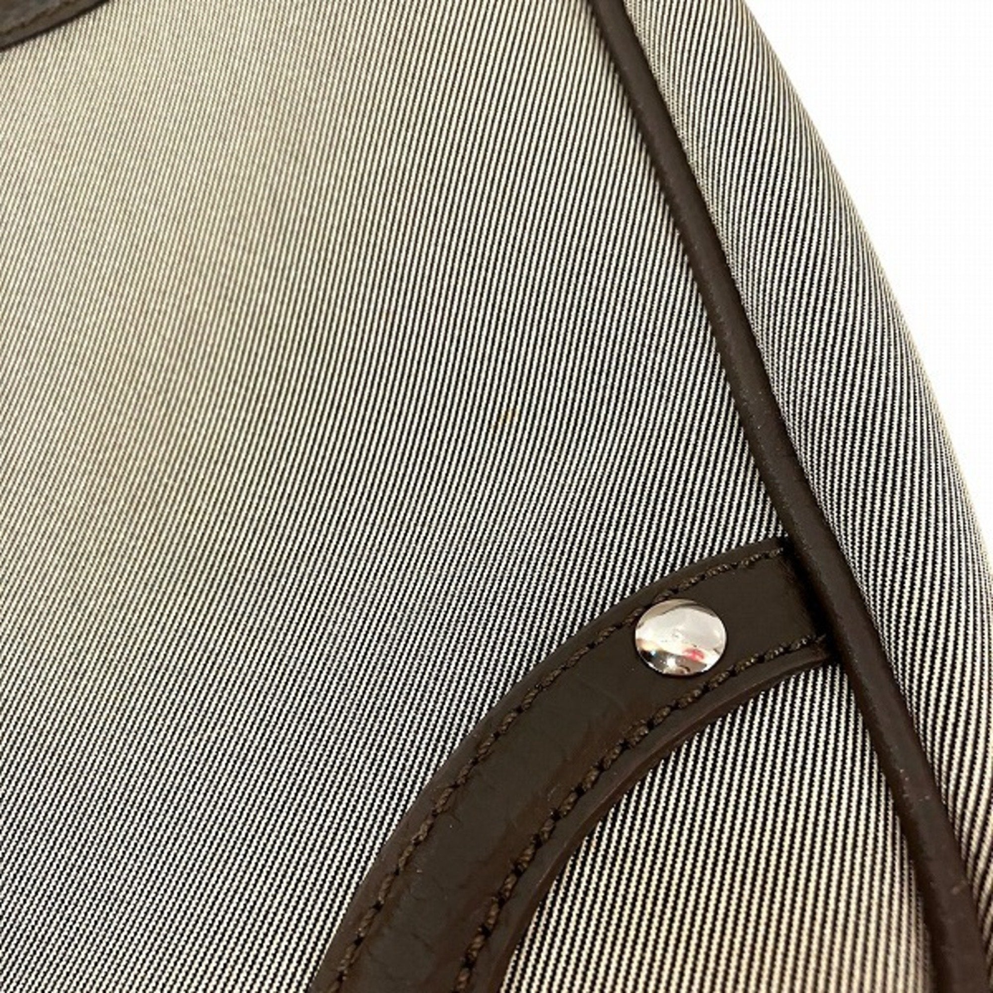 Burberry Canvas Leather Shoulder Bag (Pre-Owned)