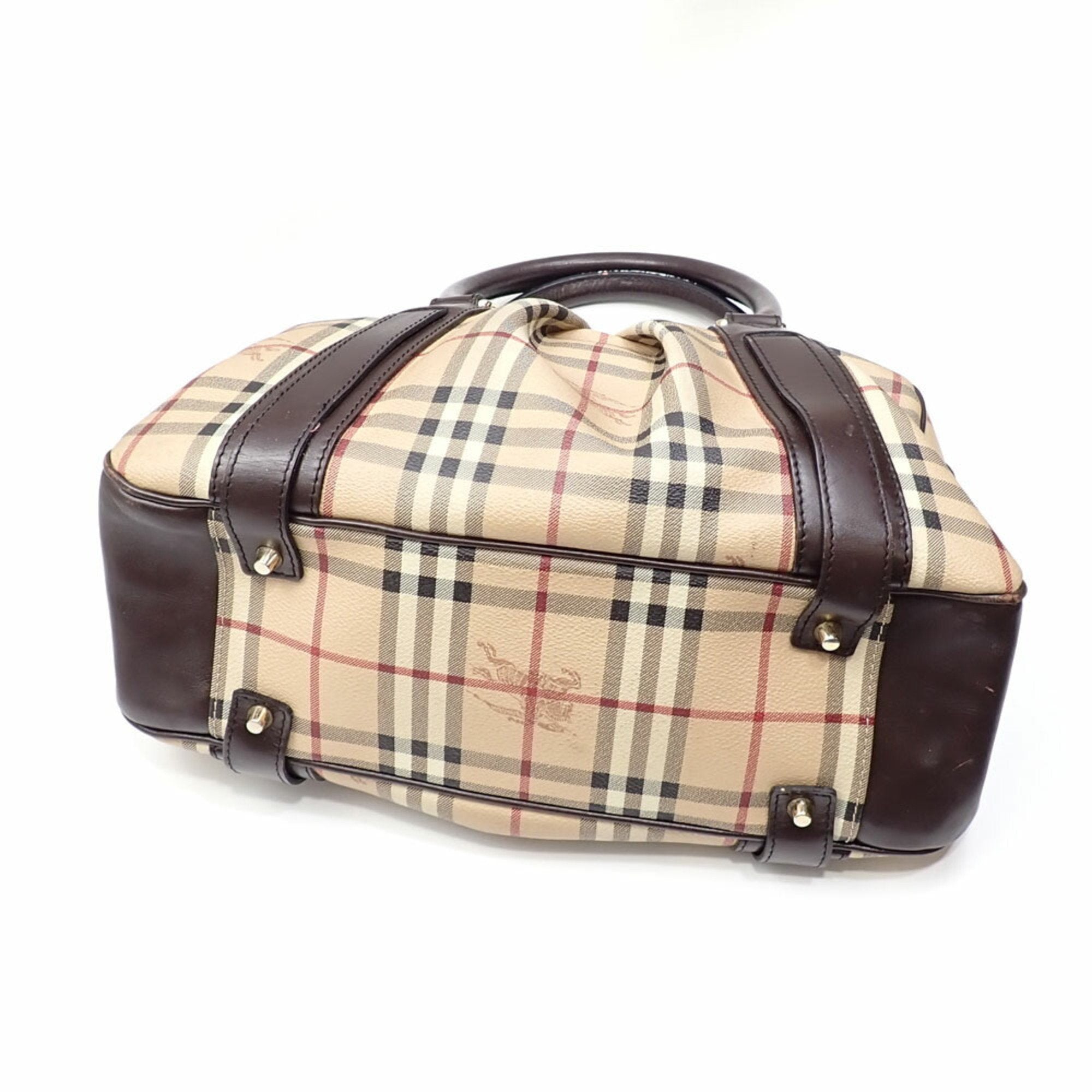 Burberry  Pvc Leather Handbag (Pre-Owned)