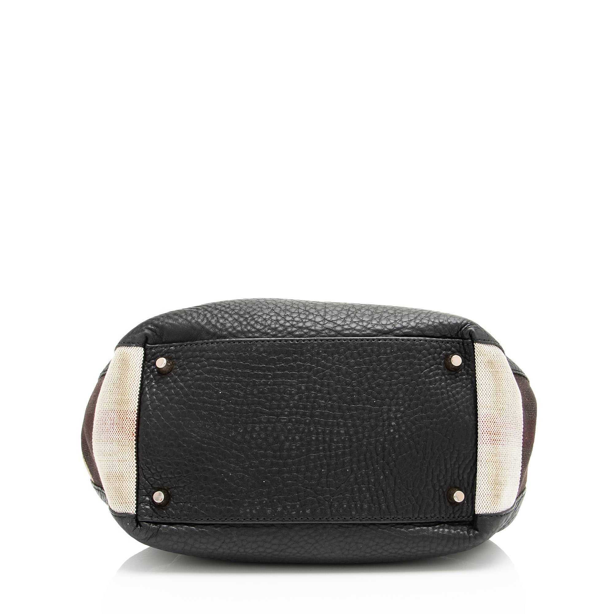 Burberry Calfskin House Check Maidstone Small Shoulder Bag