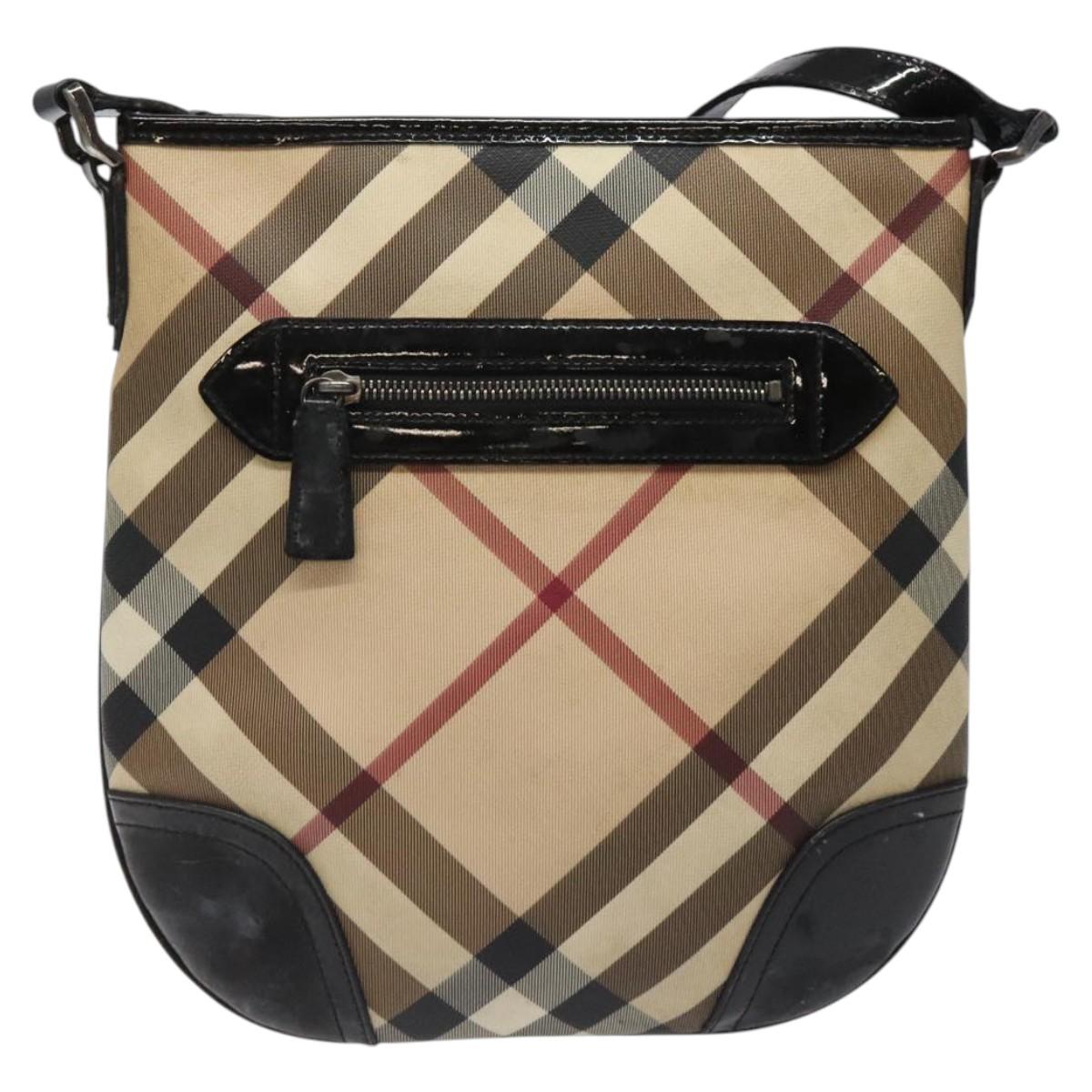 Burberry Nova Check Canvas Shoulder Bag (Pre-Owned)