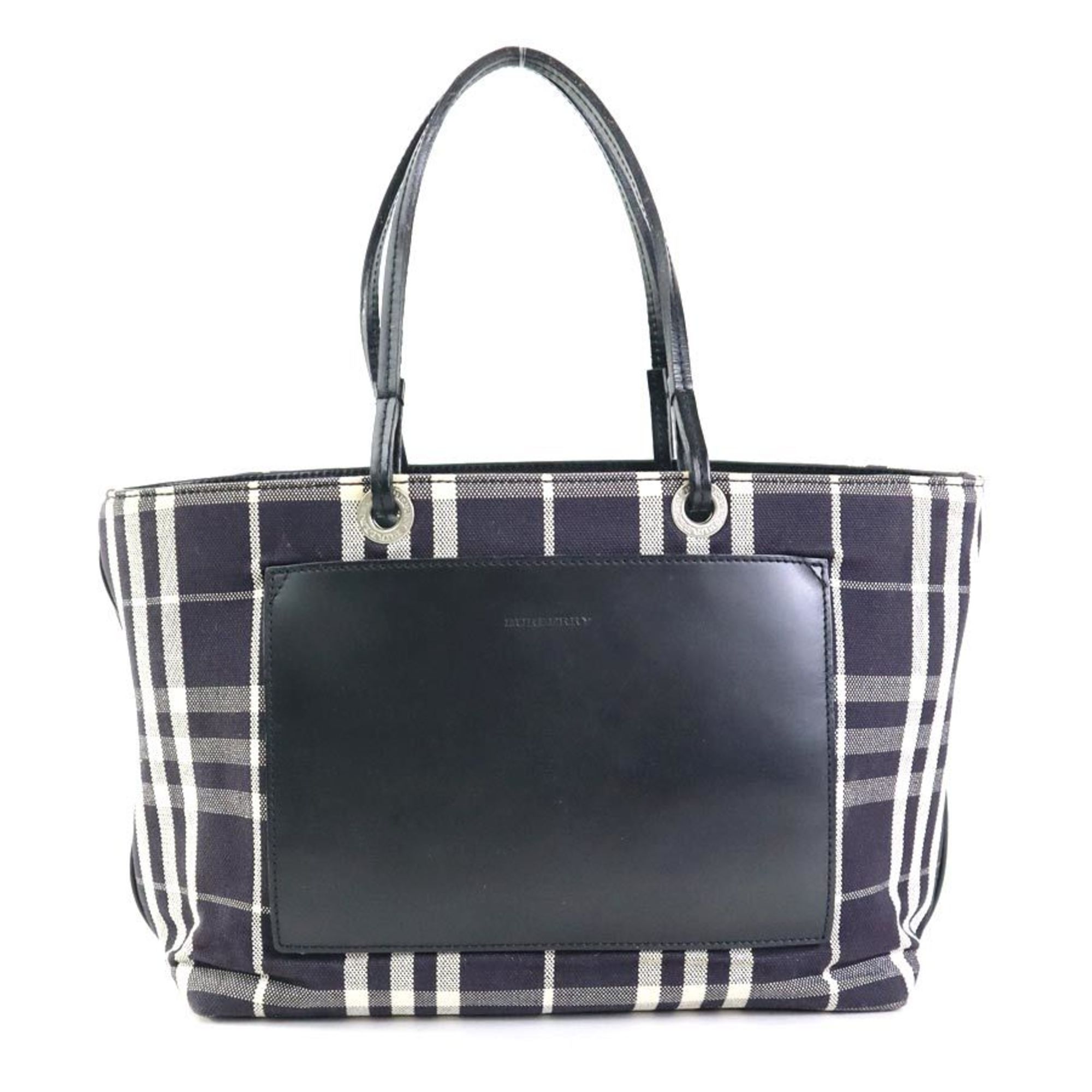 Burberry Canvas Leather Handbag (Pre-Owned)