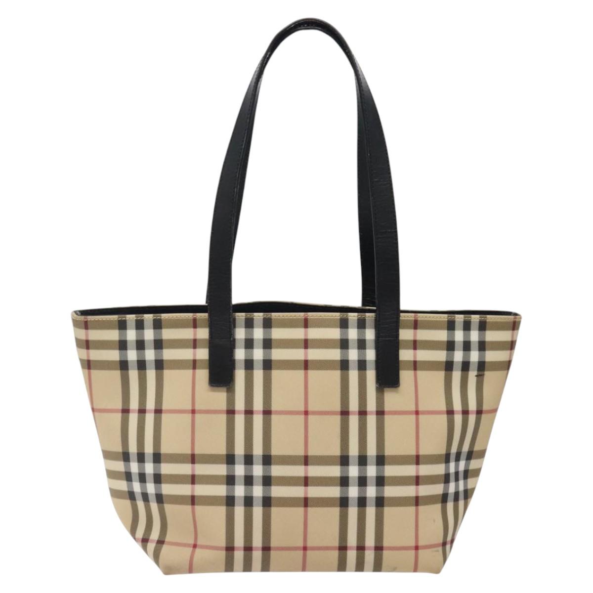Burberry Nova Check Canvas Tote Bag (Pre-Owned)
