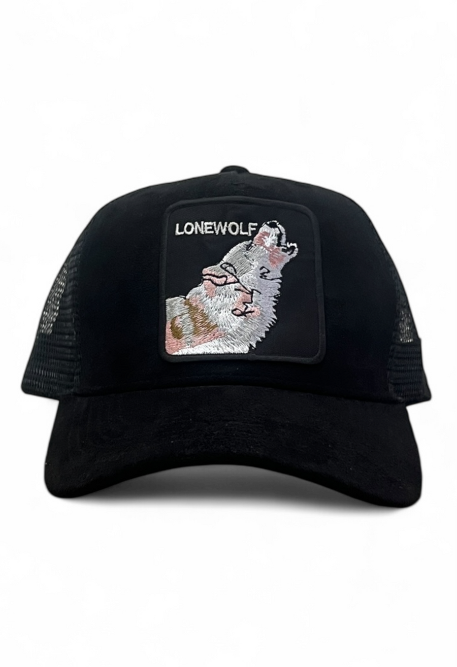 Lonewolf - Black Suade Trucker Cap