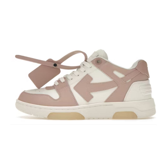 OFF-WHITE Out Of Office "OOO" Low Tops White Pink (W) Available at Pick your kiicks.