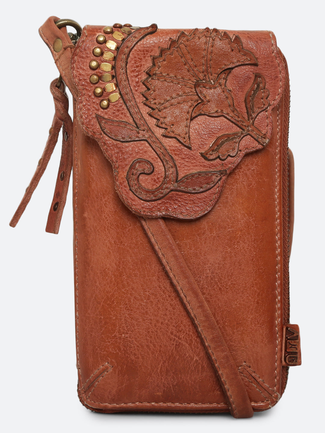 Fresia: Folral Patchwork Phone Wallet Crossbody