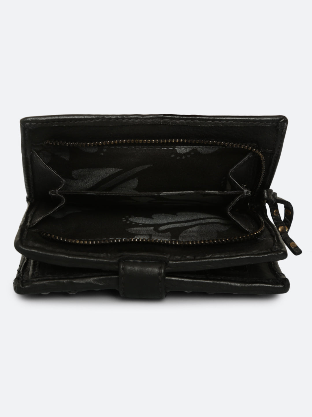 Lucca: Leather Studded Small Wallet